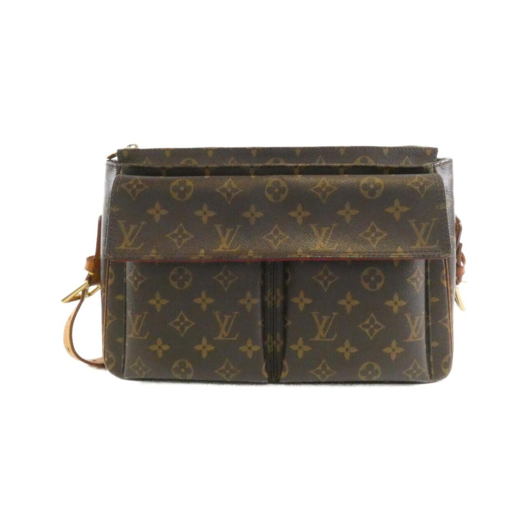 Louis Vuitton Brown Coated Canvas Shoulder Bag (Pre-Owned)
