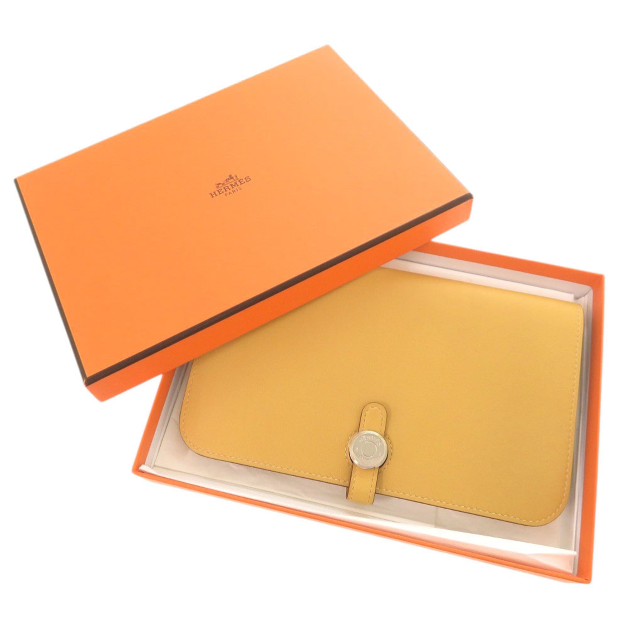 Hermes Yellow Swift Leather Wallet (Bi-Fold) (Pre-Owned)