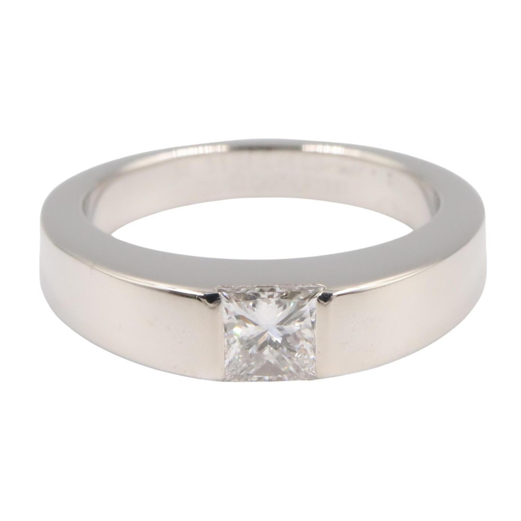 Cartier Silver Clear White Gold (18K) Band Ring (Pre-Owned)