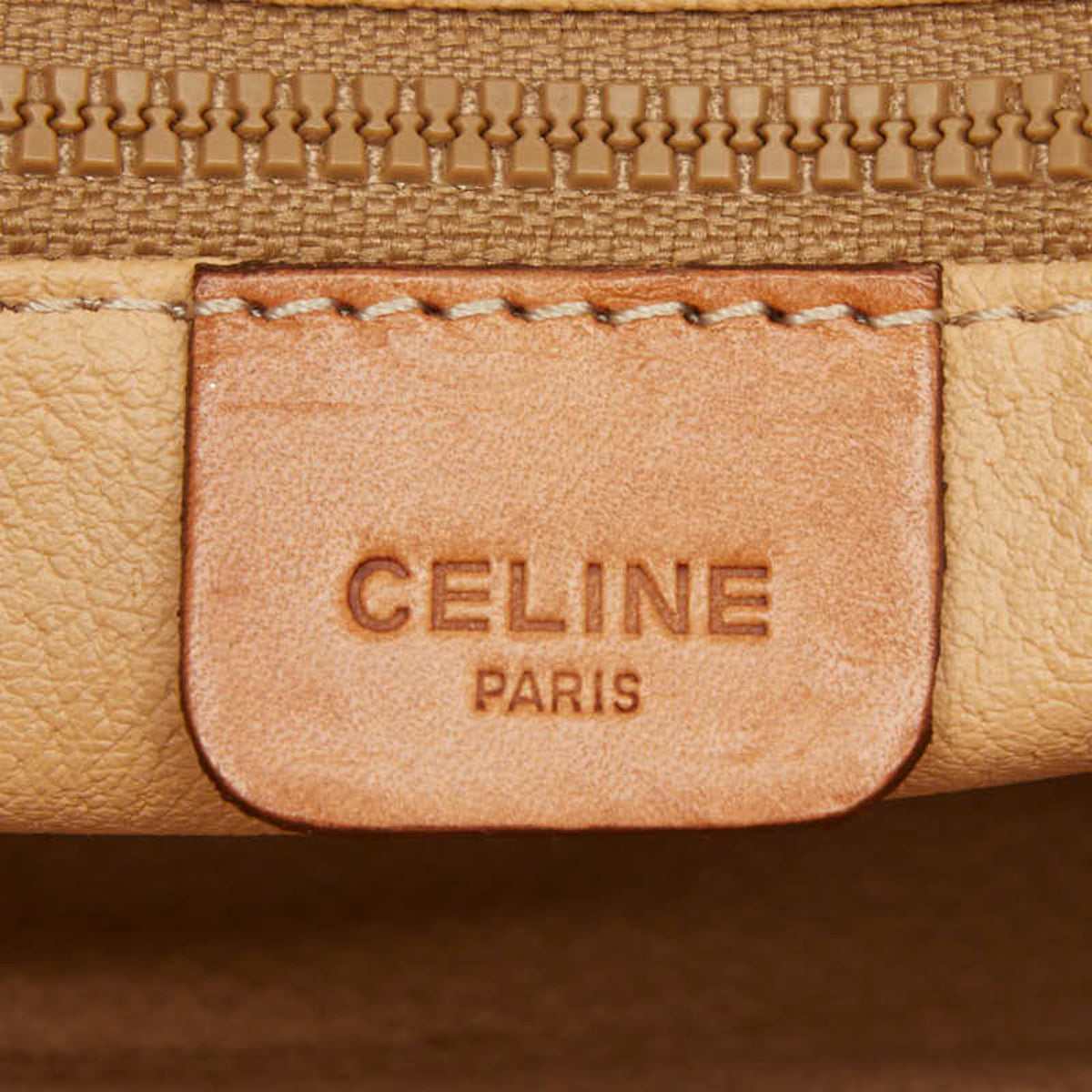 Celine Brown Pvc Leather Clutch Bag (Pre-Owned)