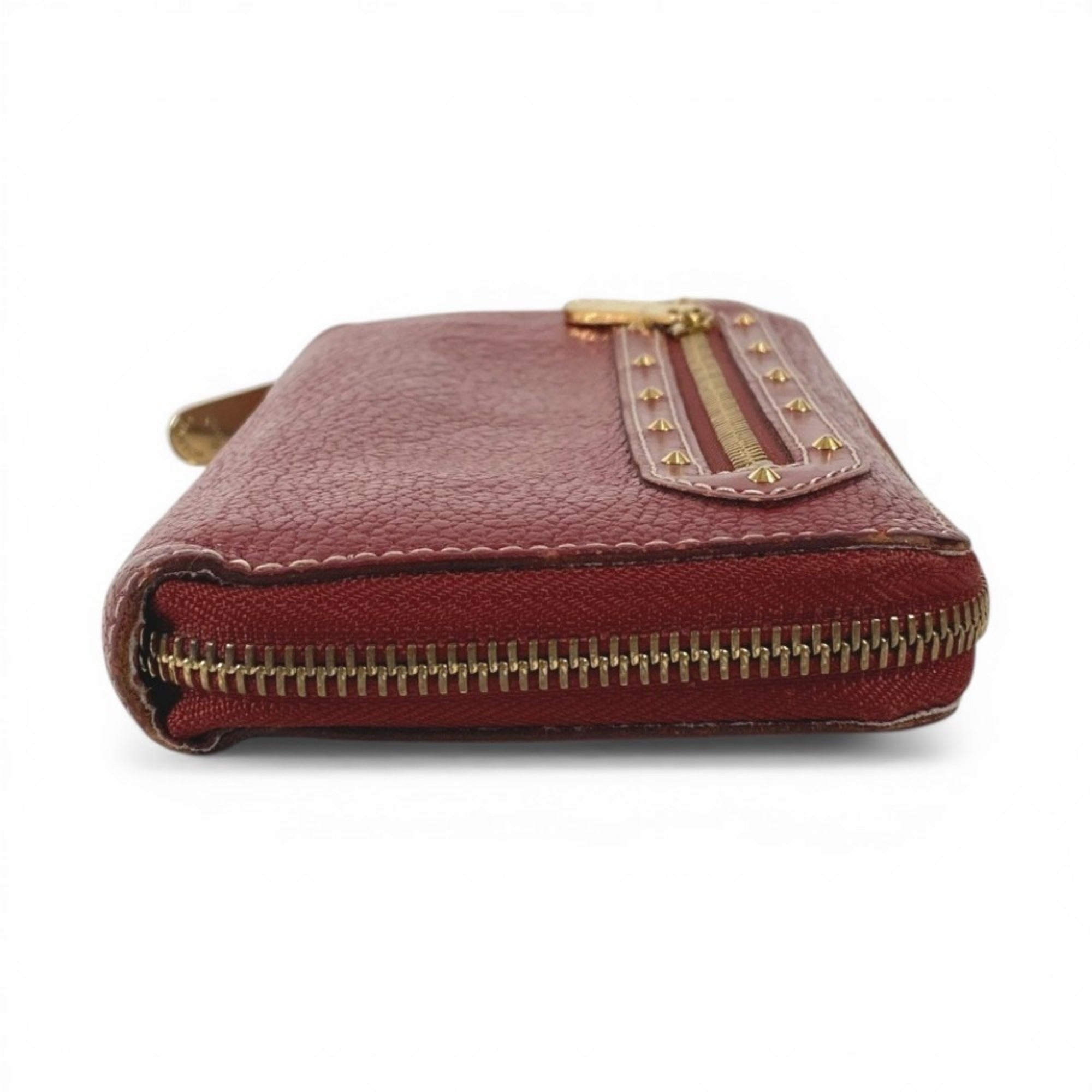 Louis Vuitton Suhali Red Color Suhali Leather Long Wallet (Bi-Fold) (Pre-Owned)