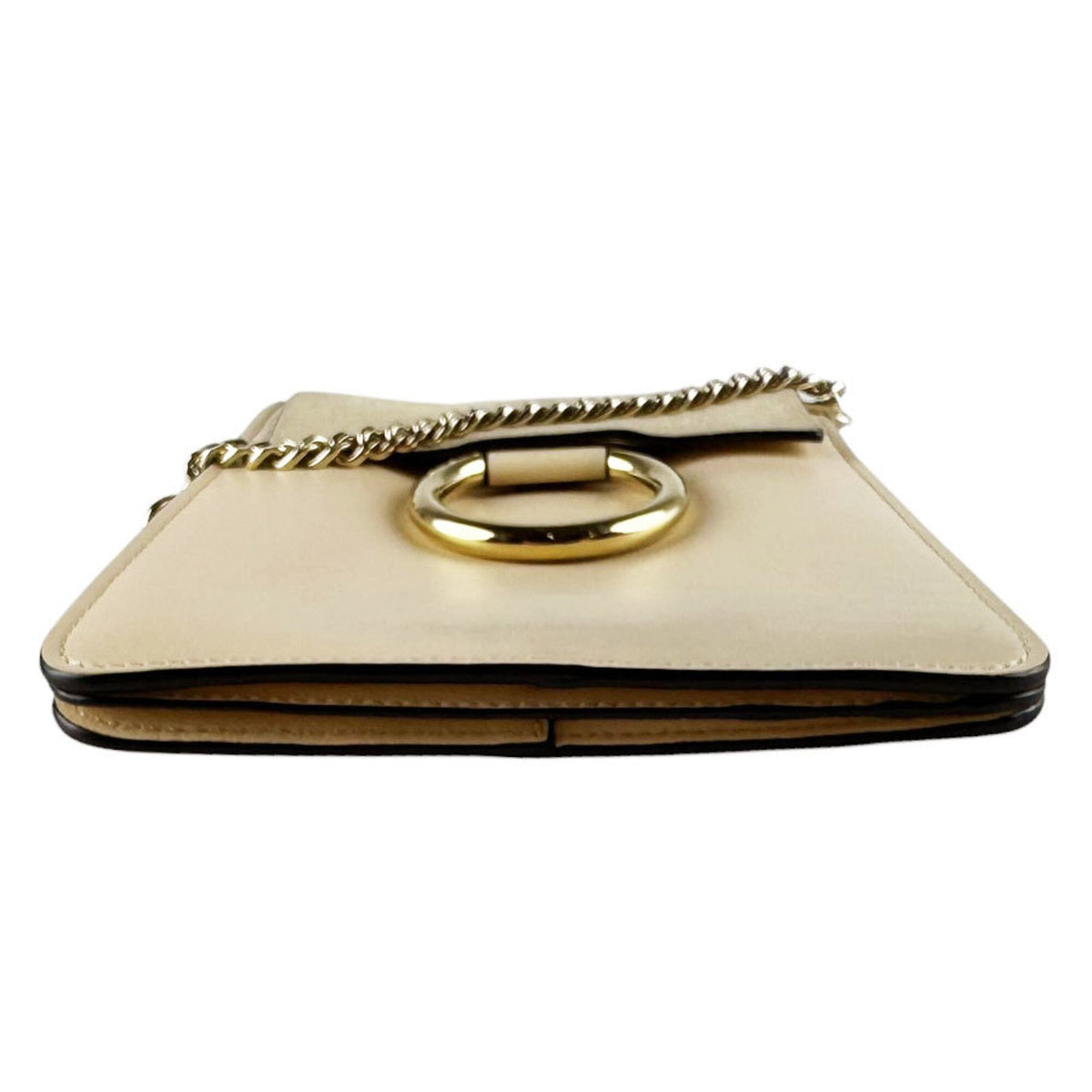 Chloé Beige Leather Suede Shoulder Bag (Pre-Owned)