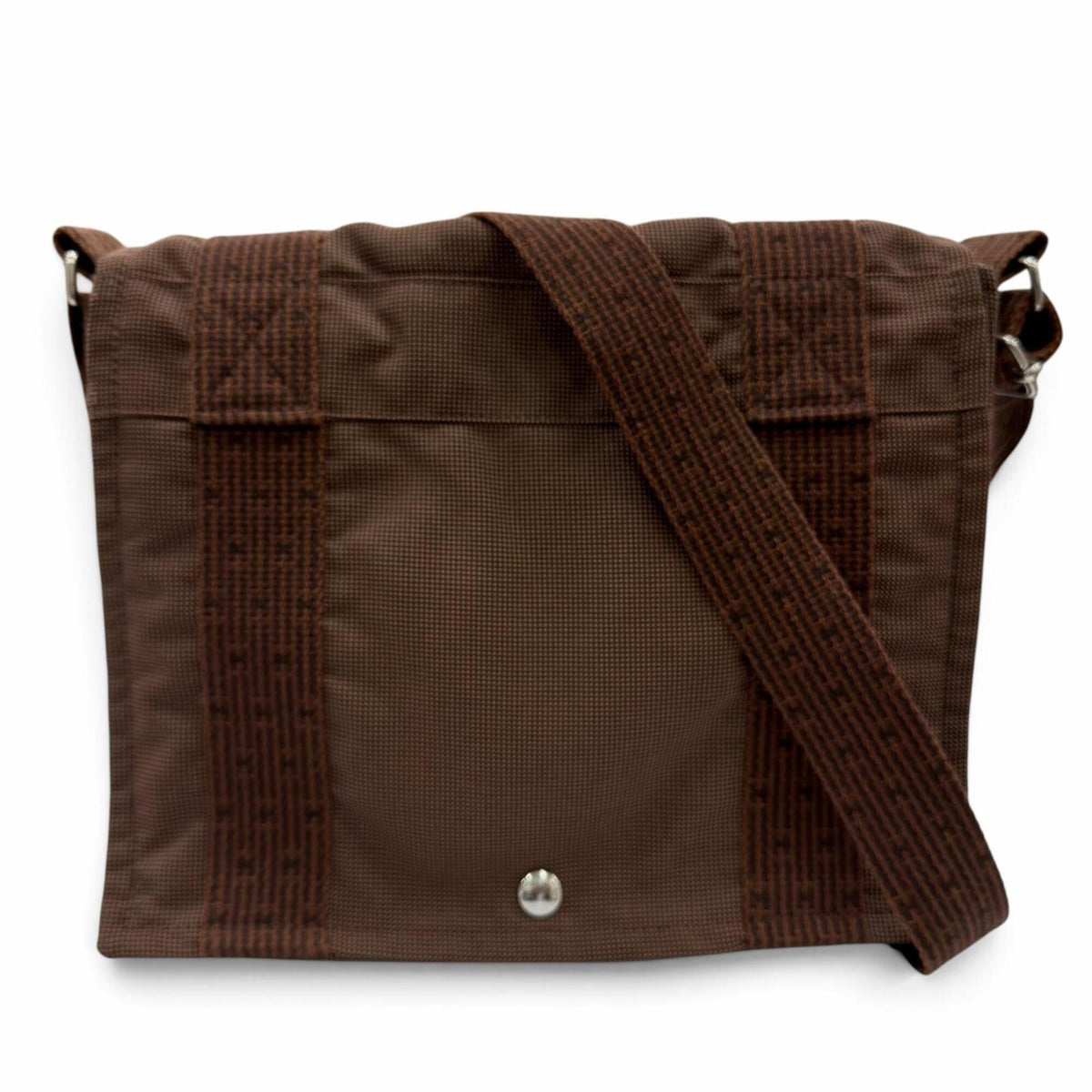 Hermes Brown Polyamide Polyester Shoulder Bag (Pre-Owned)