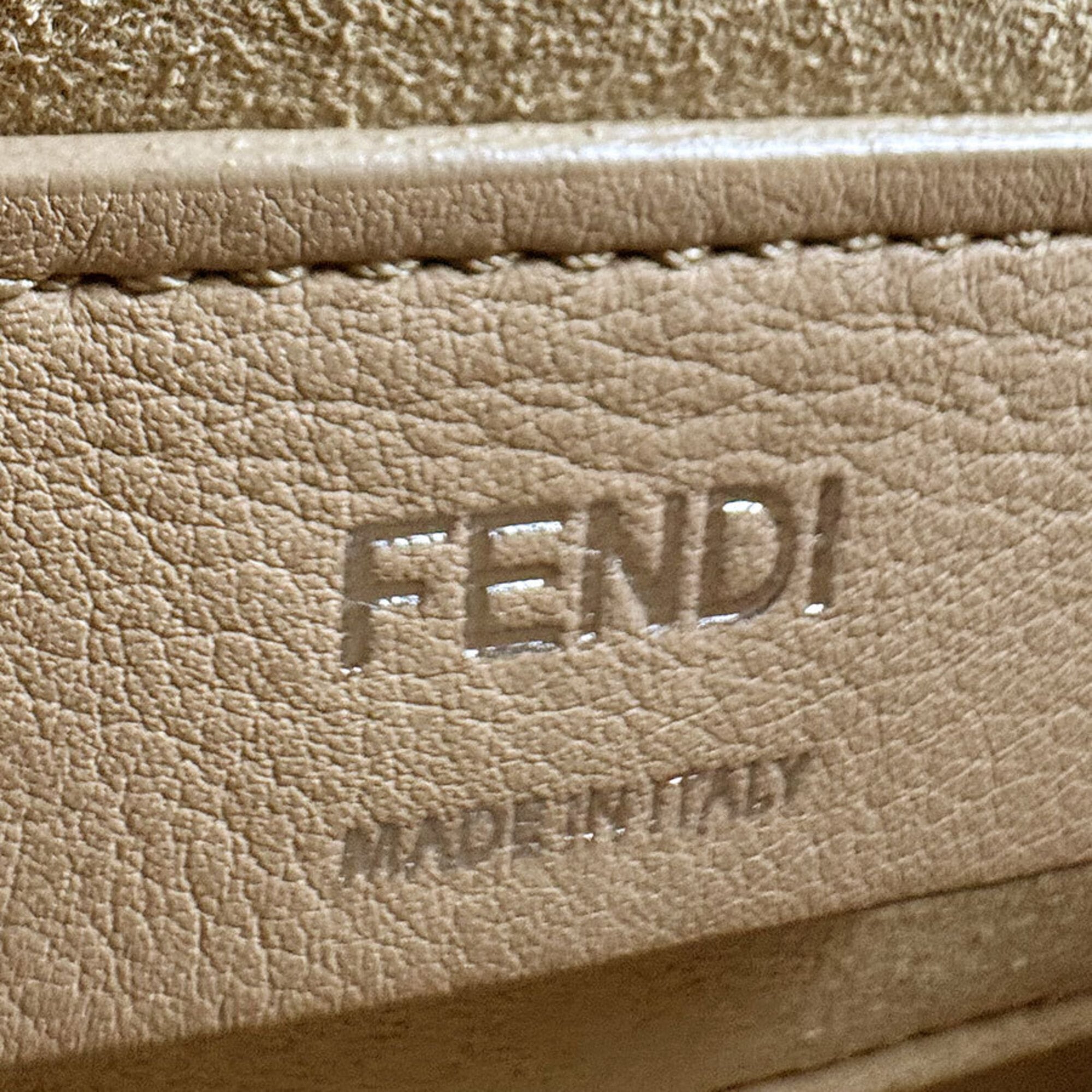 Fendi Black Leather Shoulder Bag (Pre-Owned)