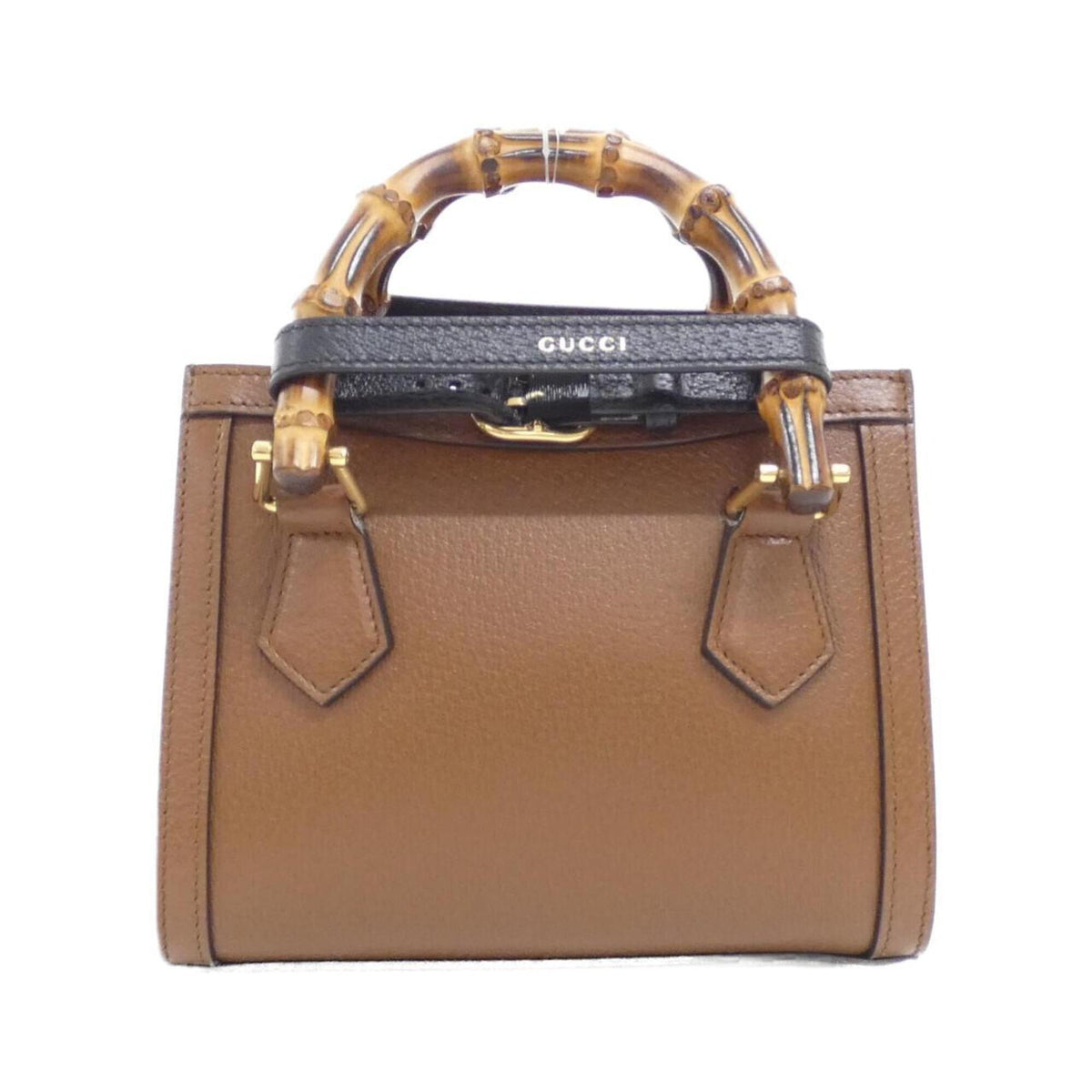 Gucci Brown Leather Handbag (Pre-Owned)
