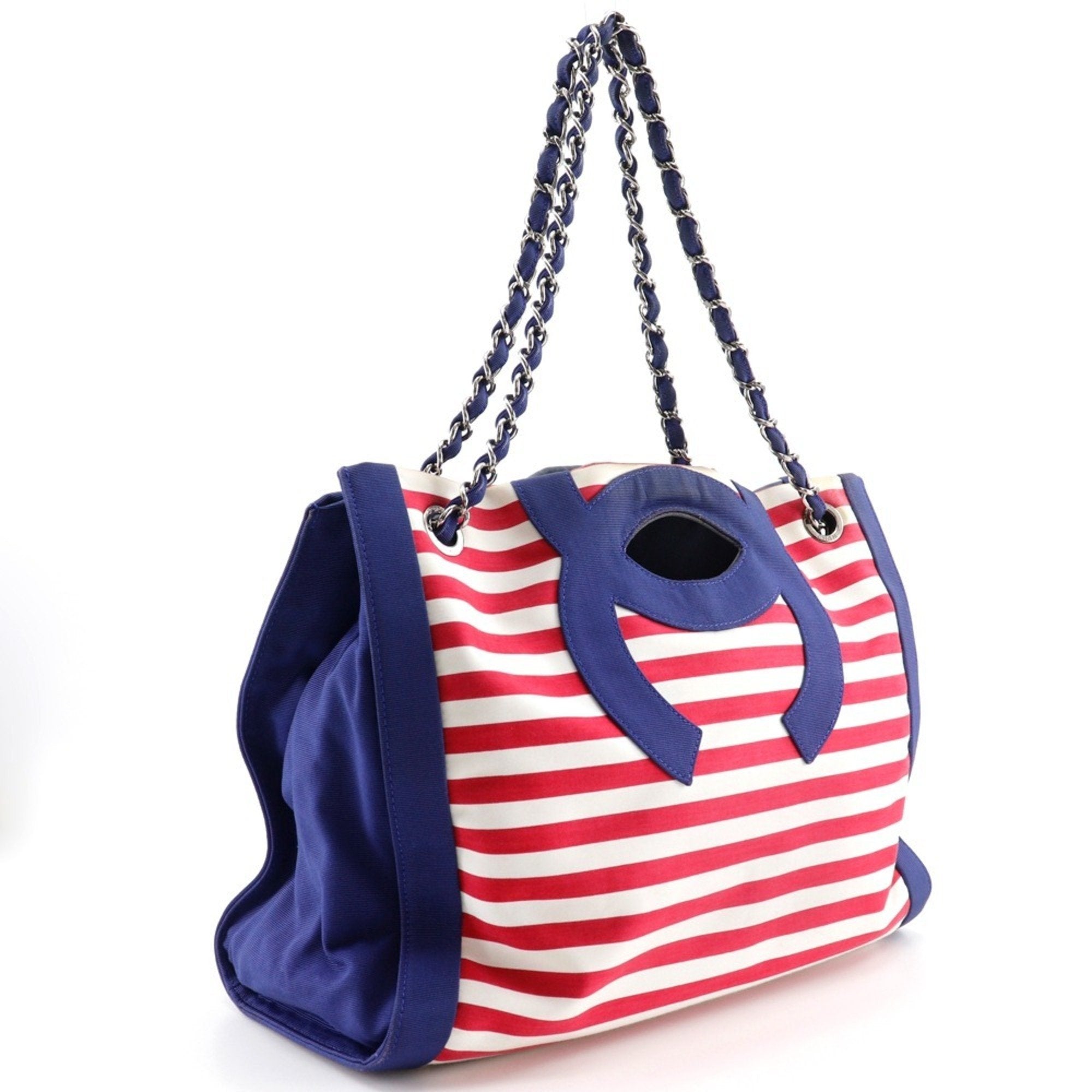 Chanel Navy Cotton Tote Bag (Pre-Owned)