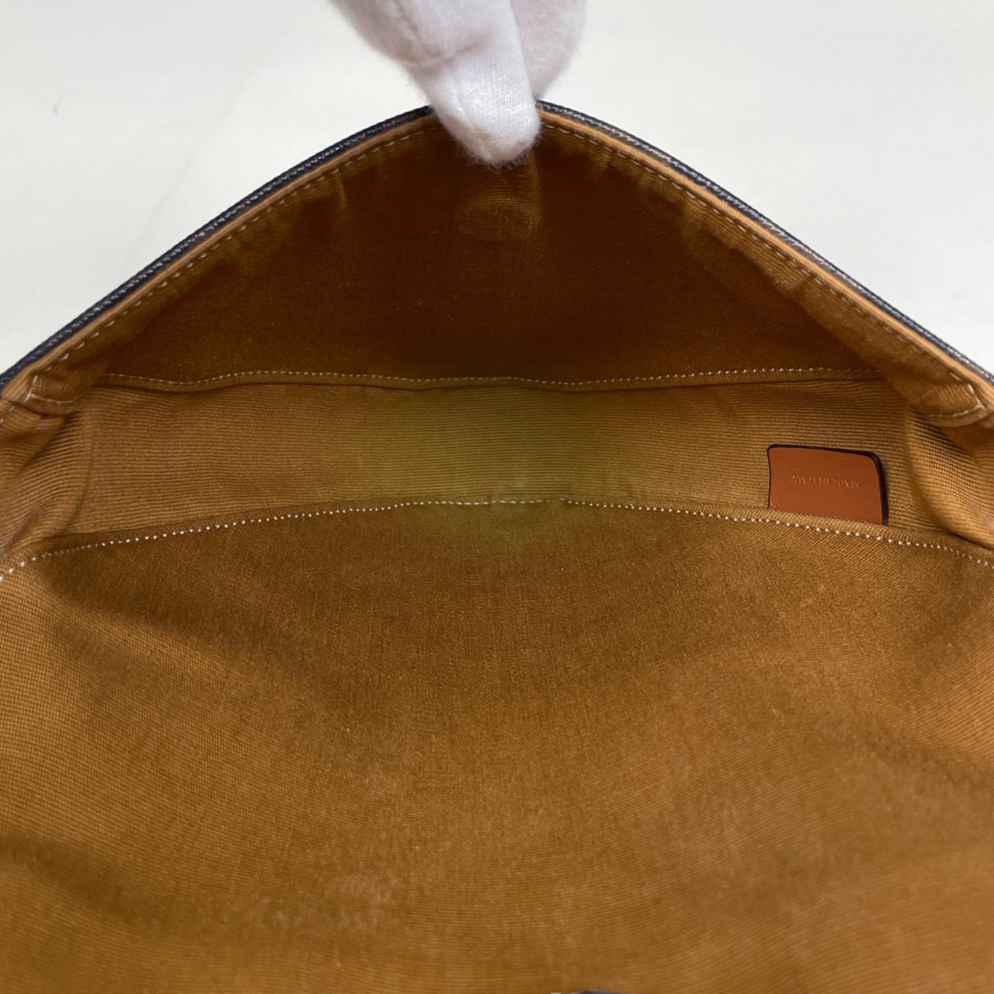 Celine Black Brown Coated Canvas Leather Shoulder Bag (Pre-Owned)