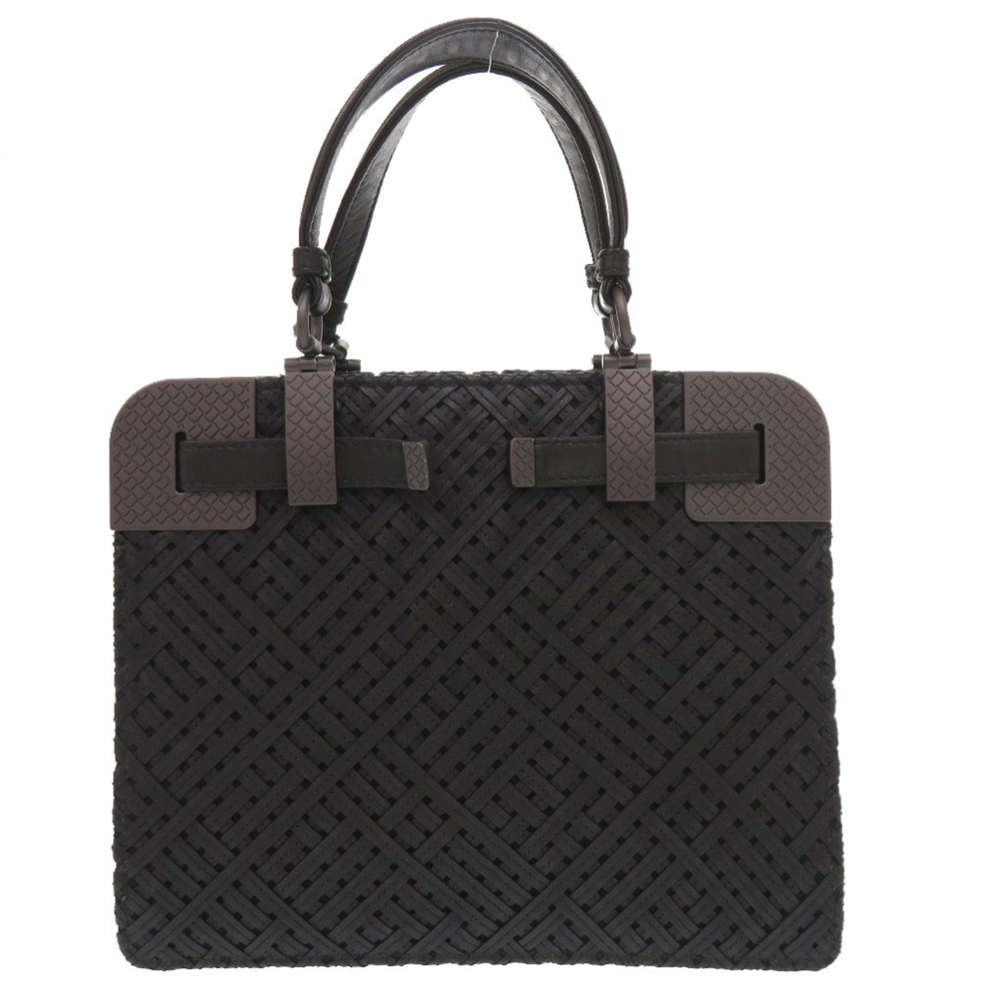 Bottega Veneta Black Leather Handbag (Pre-Owned)