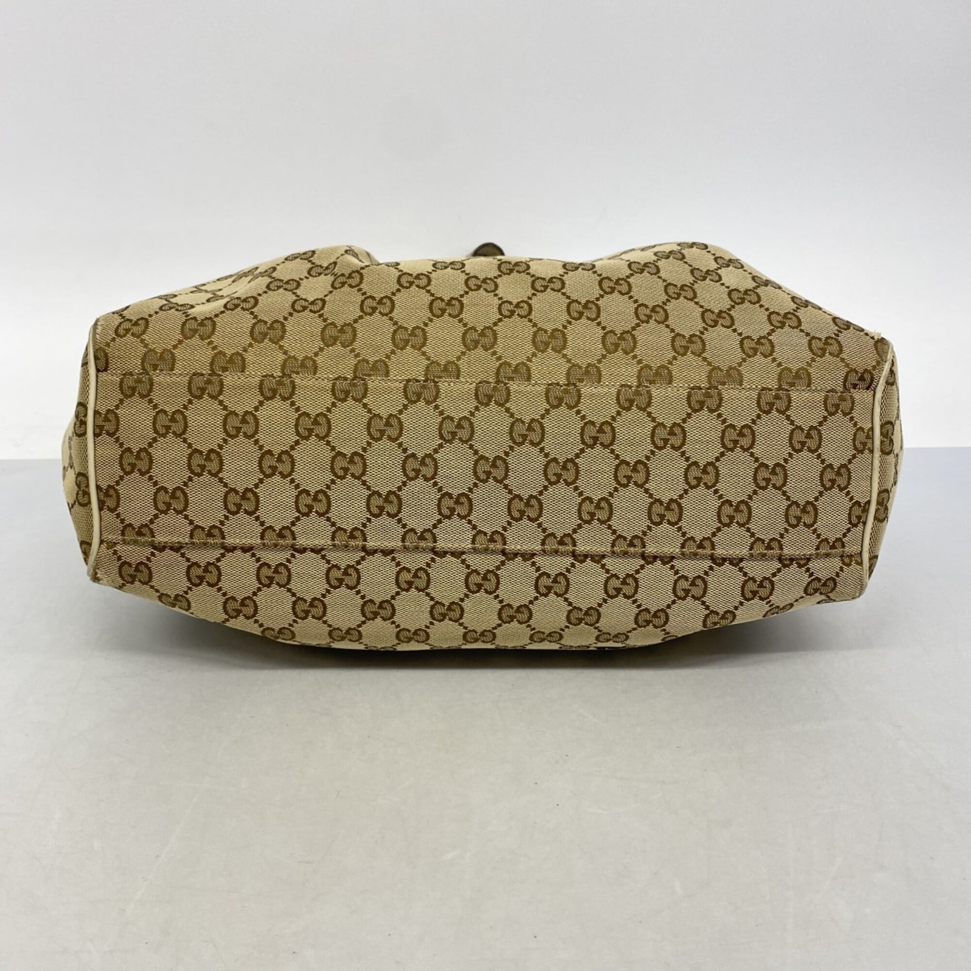 Gucci Beige Canvas Tote Bag (Pre-Owned)