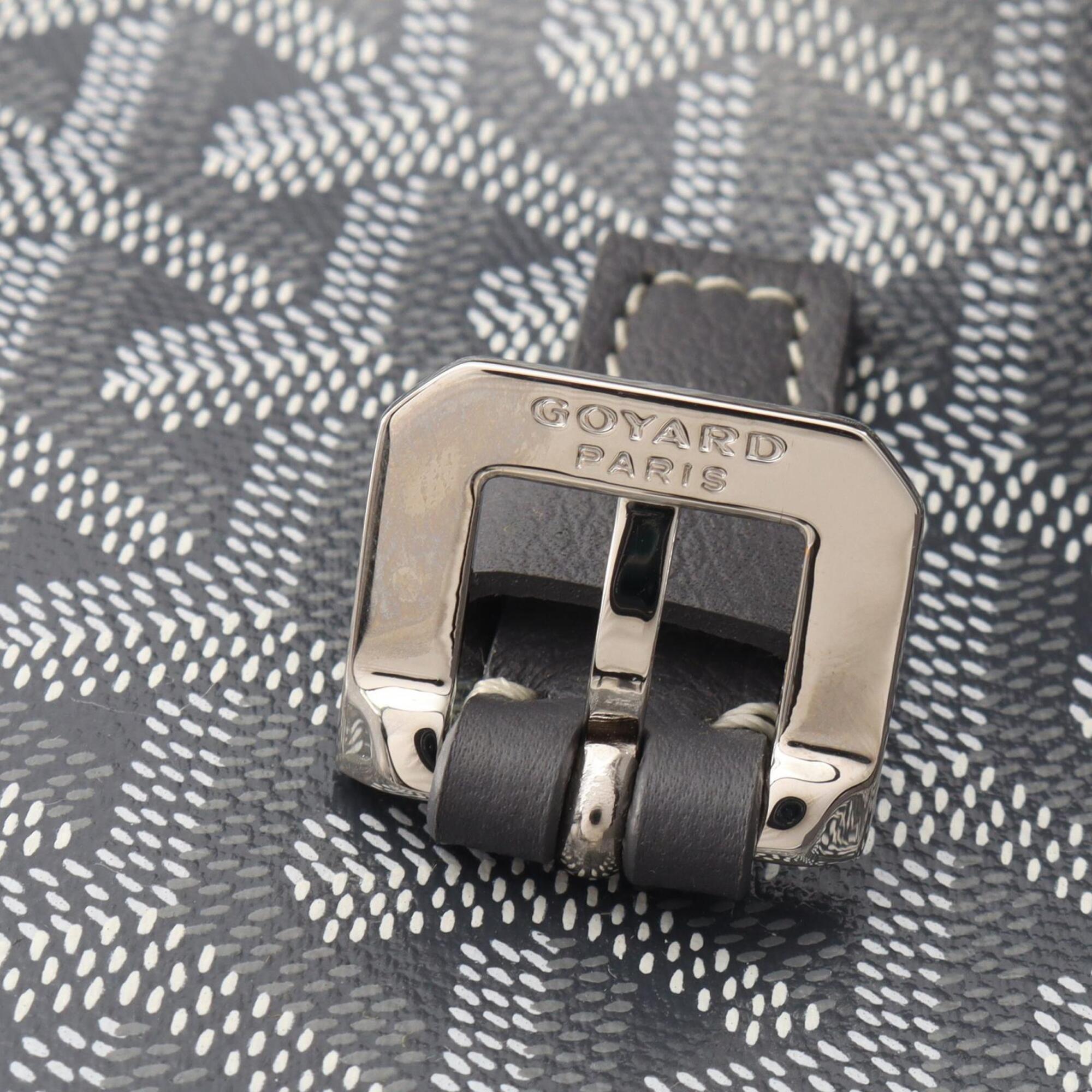 Goyard Gray White Coated Canvas Pvc Leather Handbag Shoulder Bag (Pre-Owned)