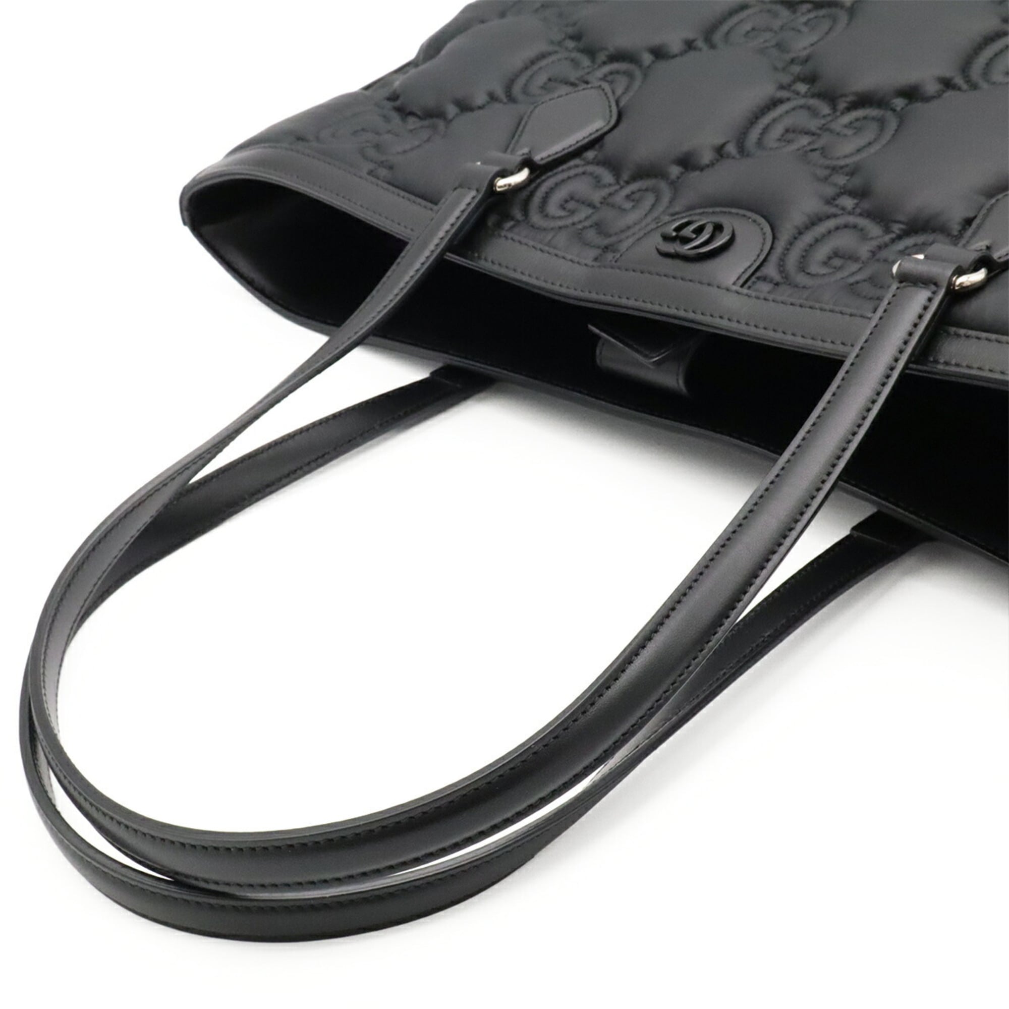 Gucci Black Nylon Shoulder Bag Tote Bag (Pre-Owned)