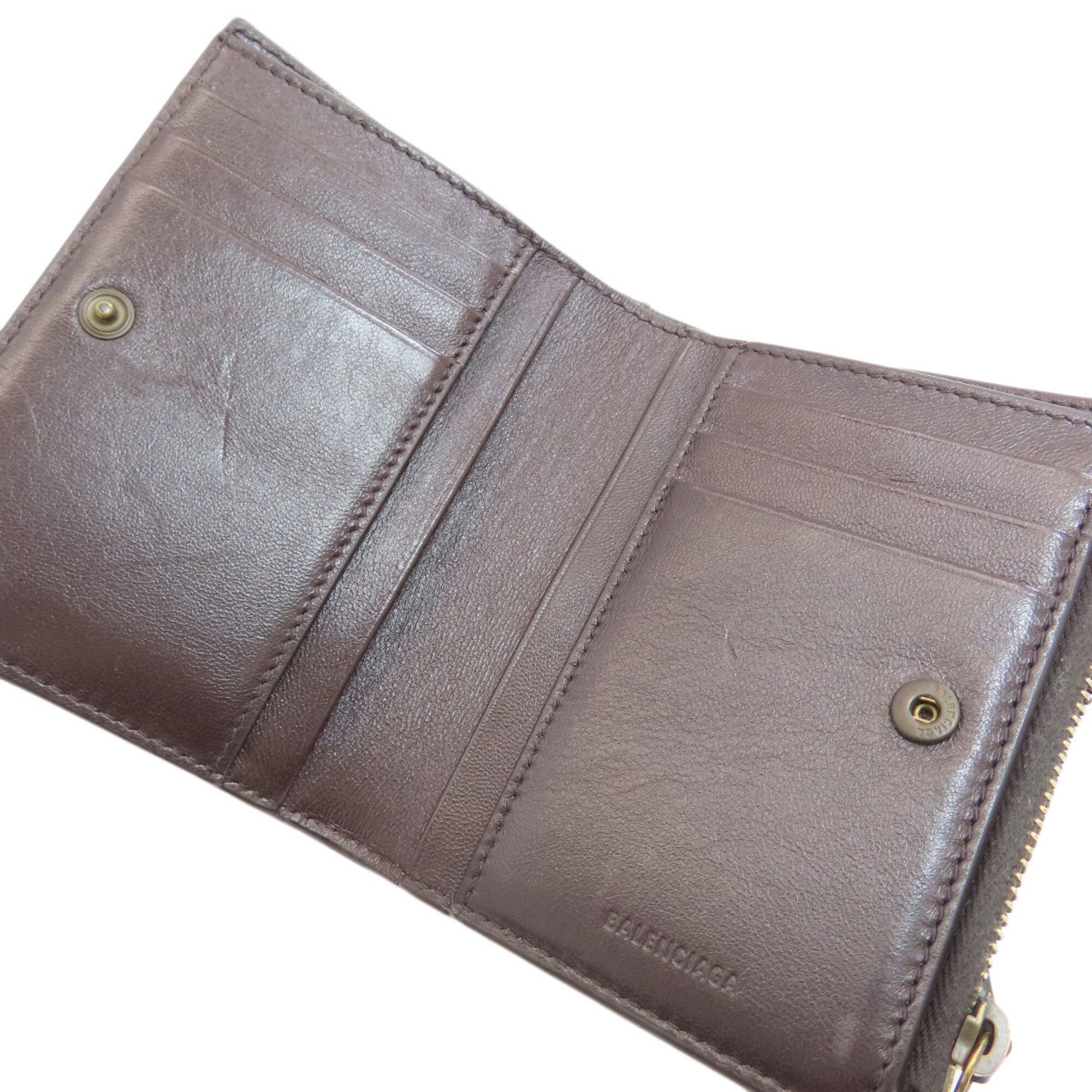 Balenciaga Dark Brown Leather Wallet (Bi-Fold) (Pre-Owned)