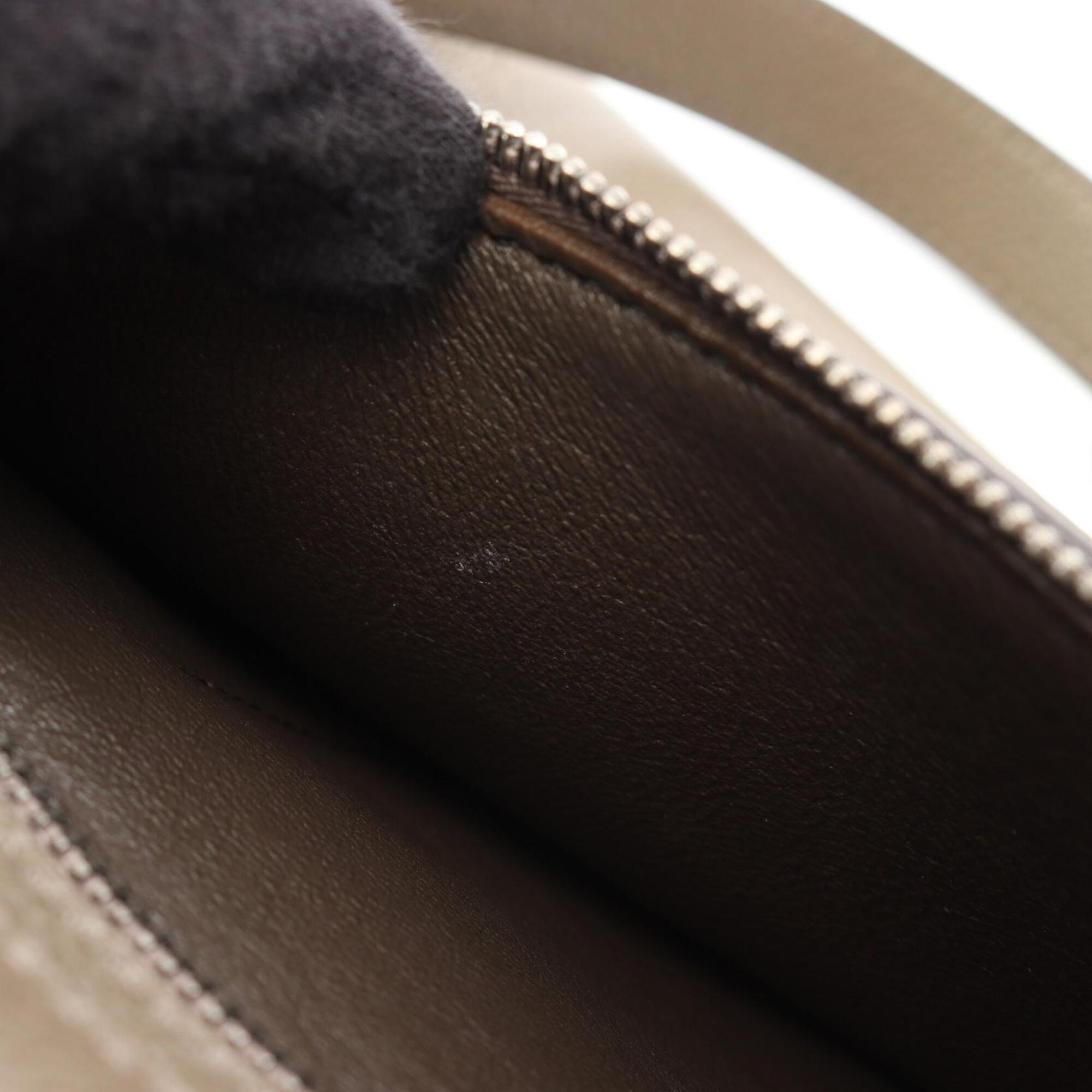 Celine Beige Gray Leather Handbag (Pre-Owned)