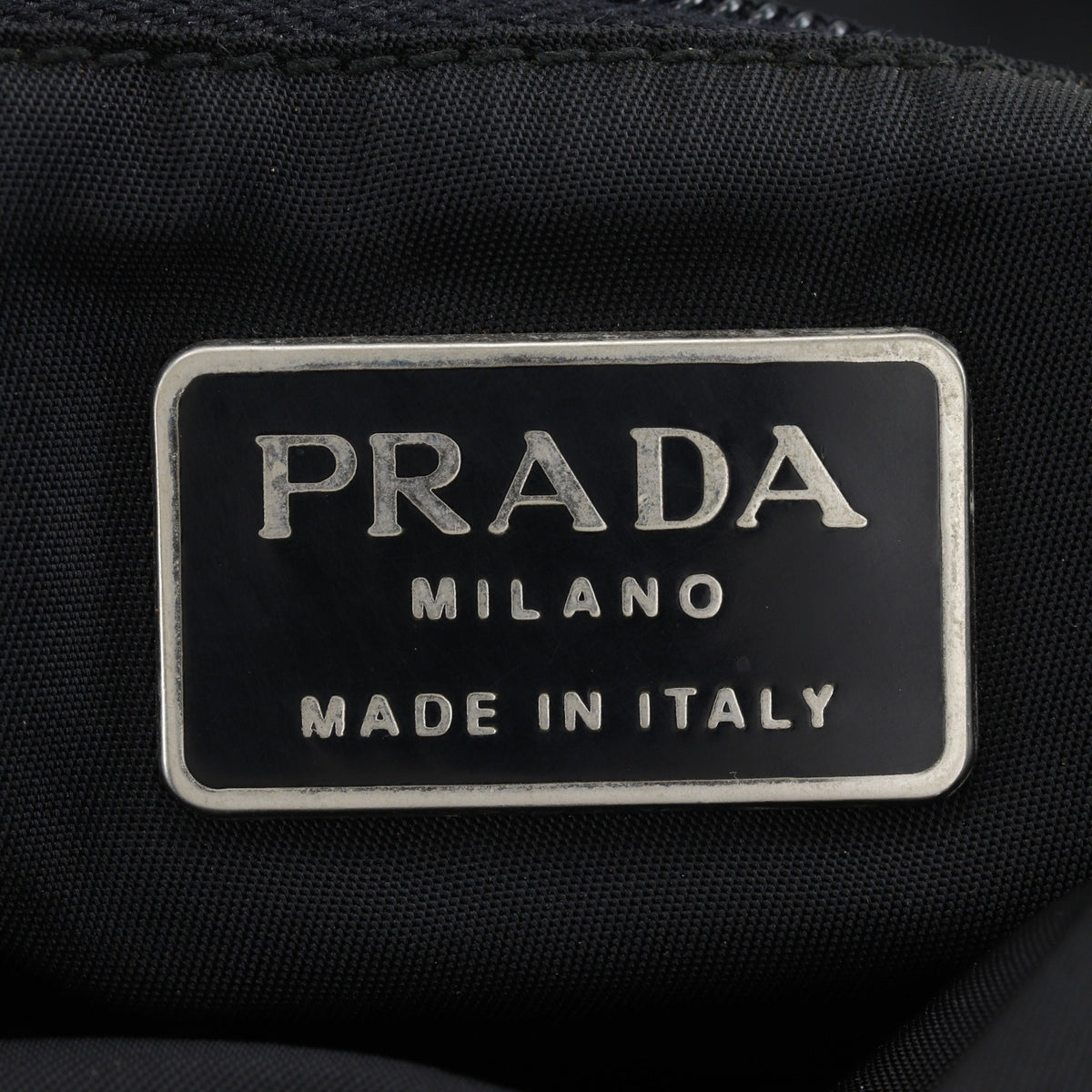 Prada Black Nylon Plastic Handbag (Pre-Owned)