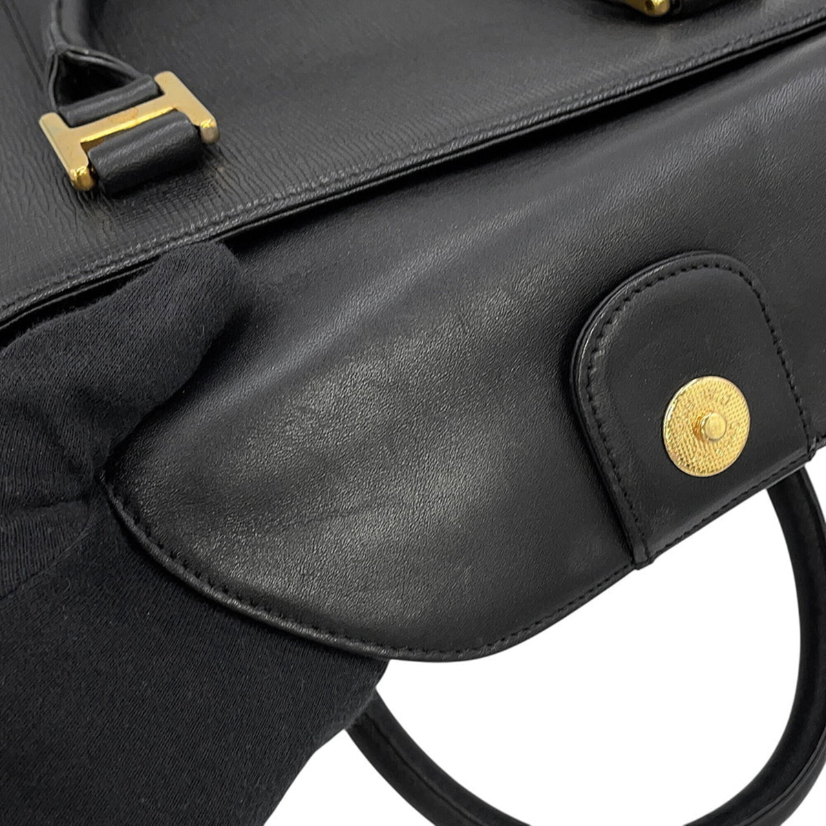 Mcm Black Leather Handbag (Pre-Owned)