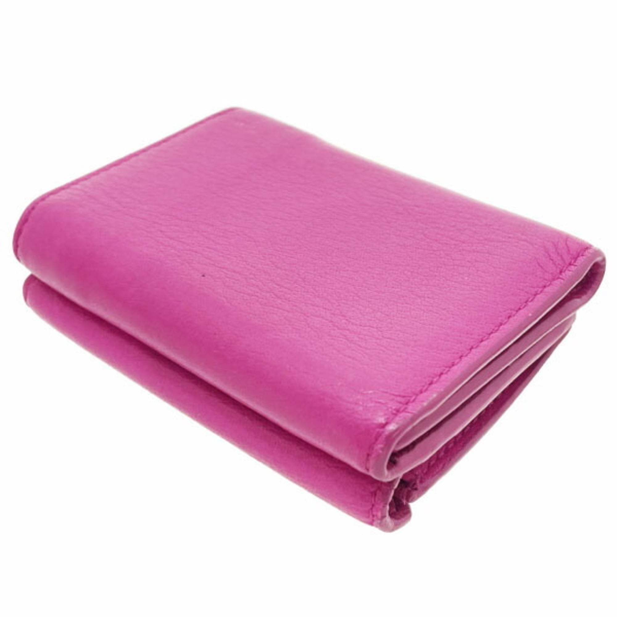 Balenciaga Pink Leather Wallet (Tri-Fold) (Pre-Owned)