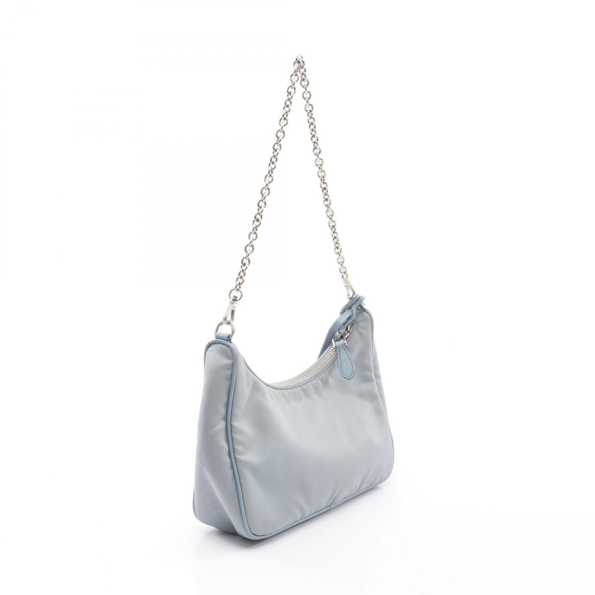 Prada Blue Nylon Handbag Shoulder Bag (Pre-Owned)