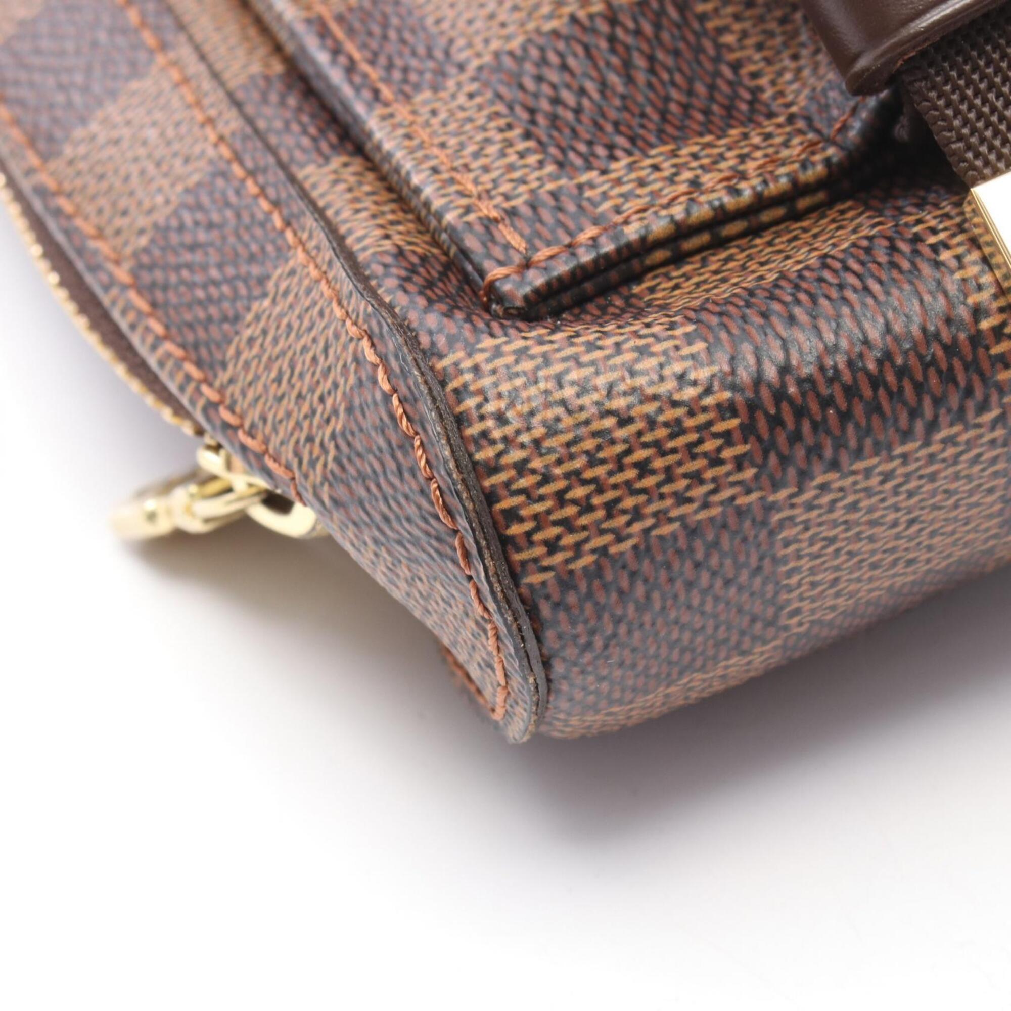 Louis Vuitton Brown Ebene Coated Canvas Pvc Damier Canvas Fanny Pack Sling Bag (Pre-Owned)