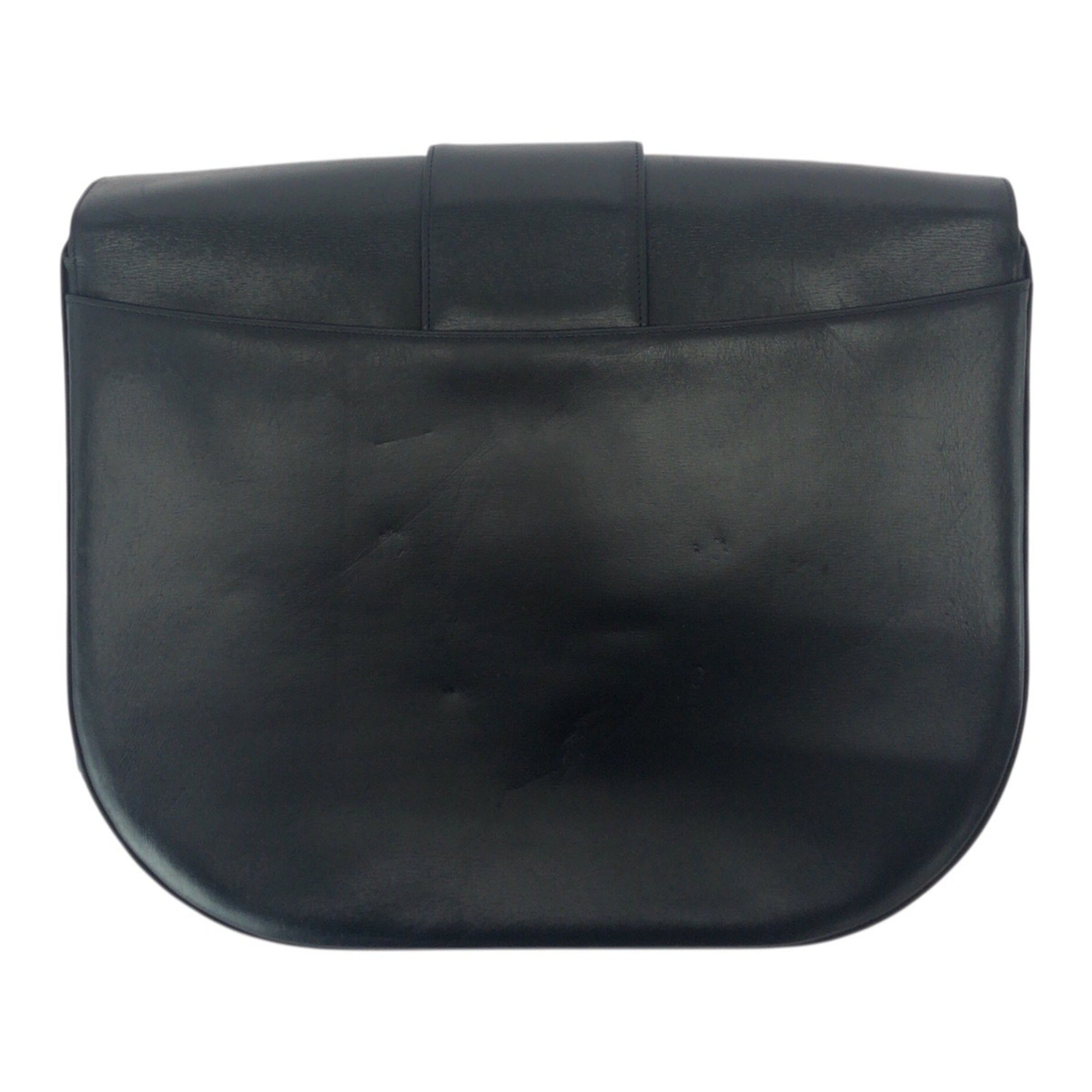 Cartier Sapphire Line Black Leather Pochette Shoulder Bag (Pre-Owned)