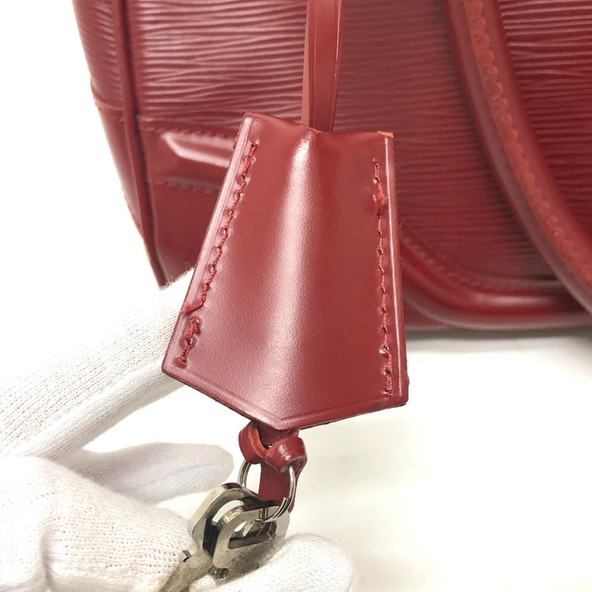 Louis Vuitton Epi Red Color Epi Leather Boston Bag Handbag (Pre-Owned)
