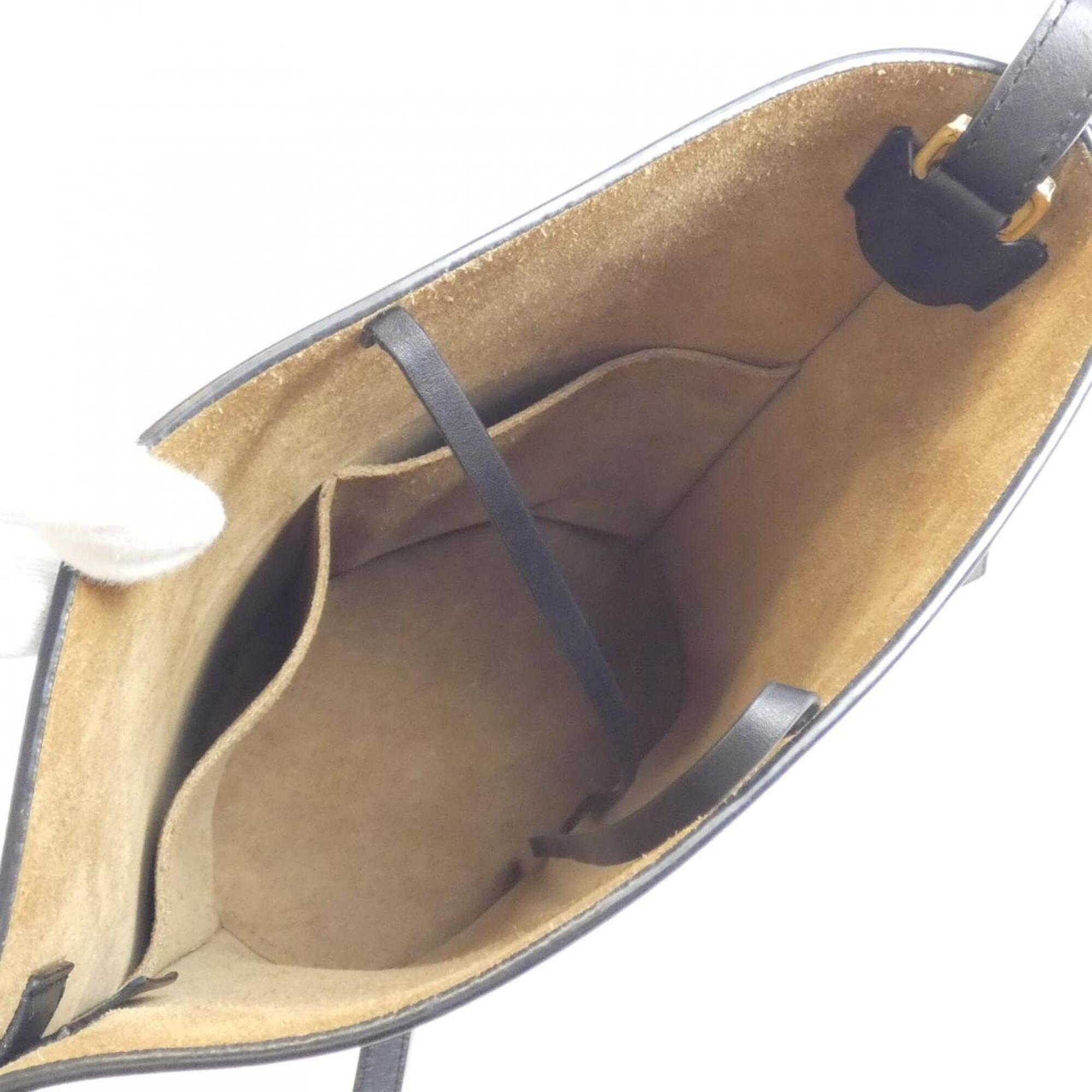 Loewe Black Leather Basket Shoulder Bag (Pre-Owned)