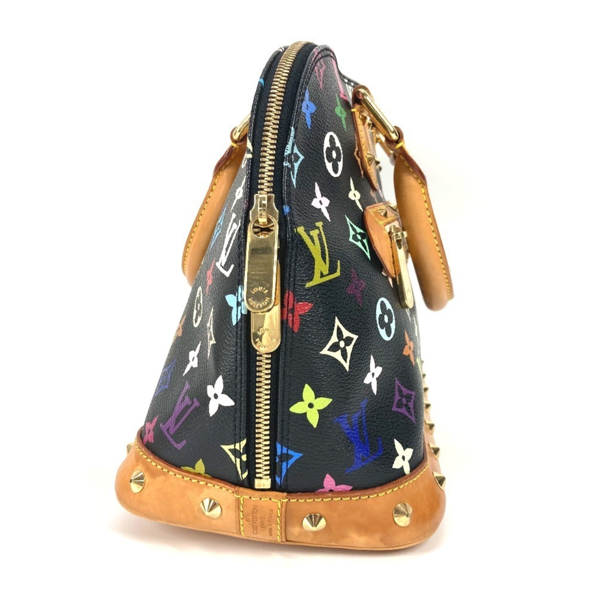 Louis Vuitton Black Multi-Color Noir Monogram Multicolore Handbag Tote Bag (Pre-Owned)