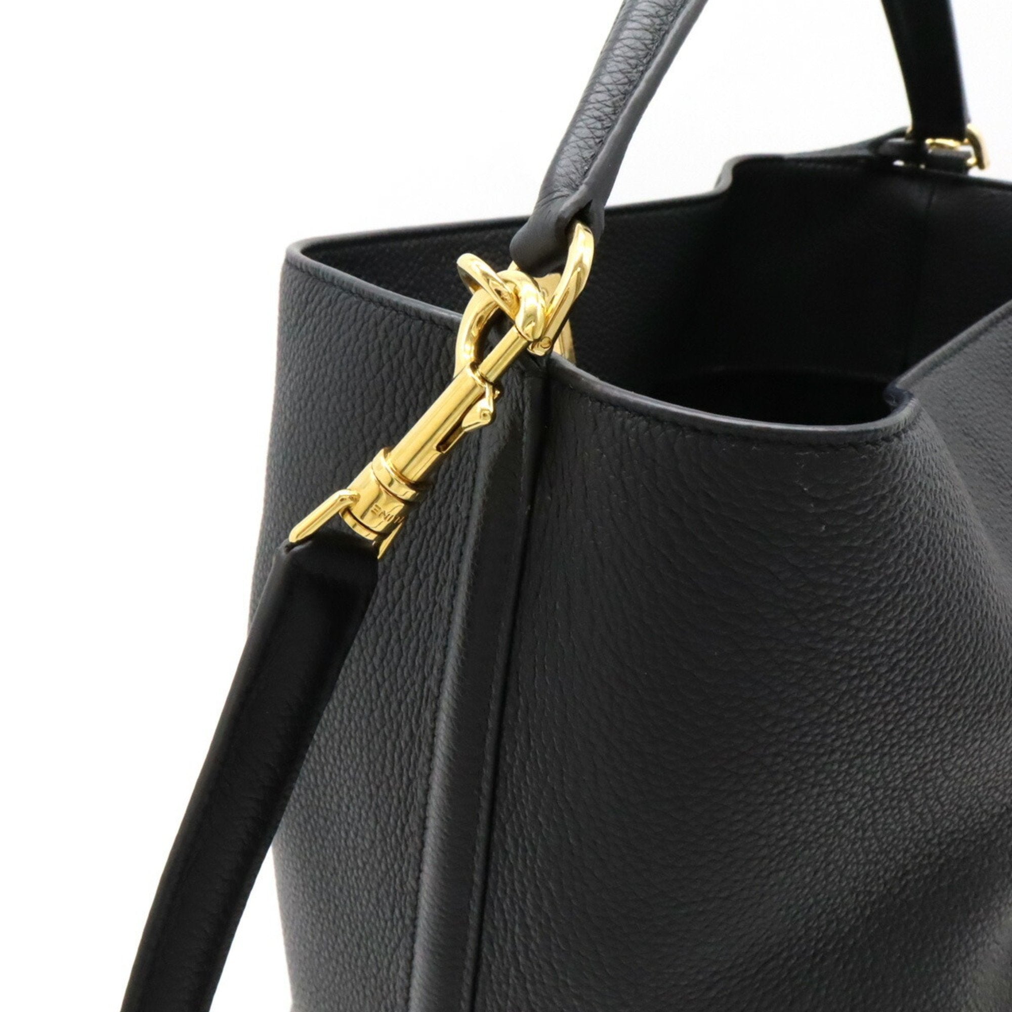 Celine Black Leather Handbag Shoulder Bag (Pre-Owned)