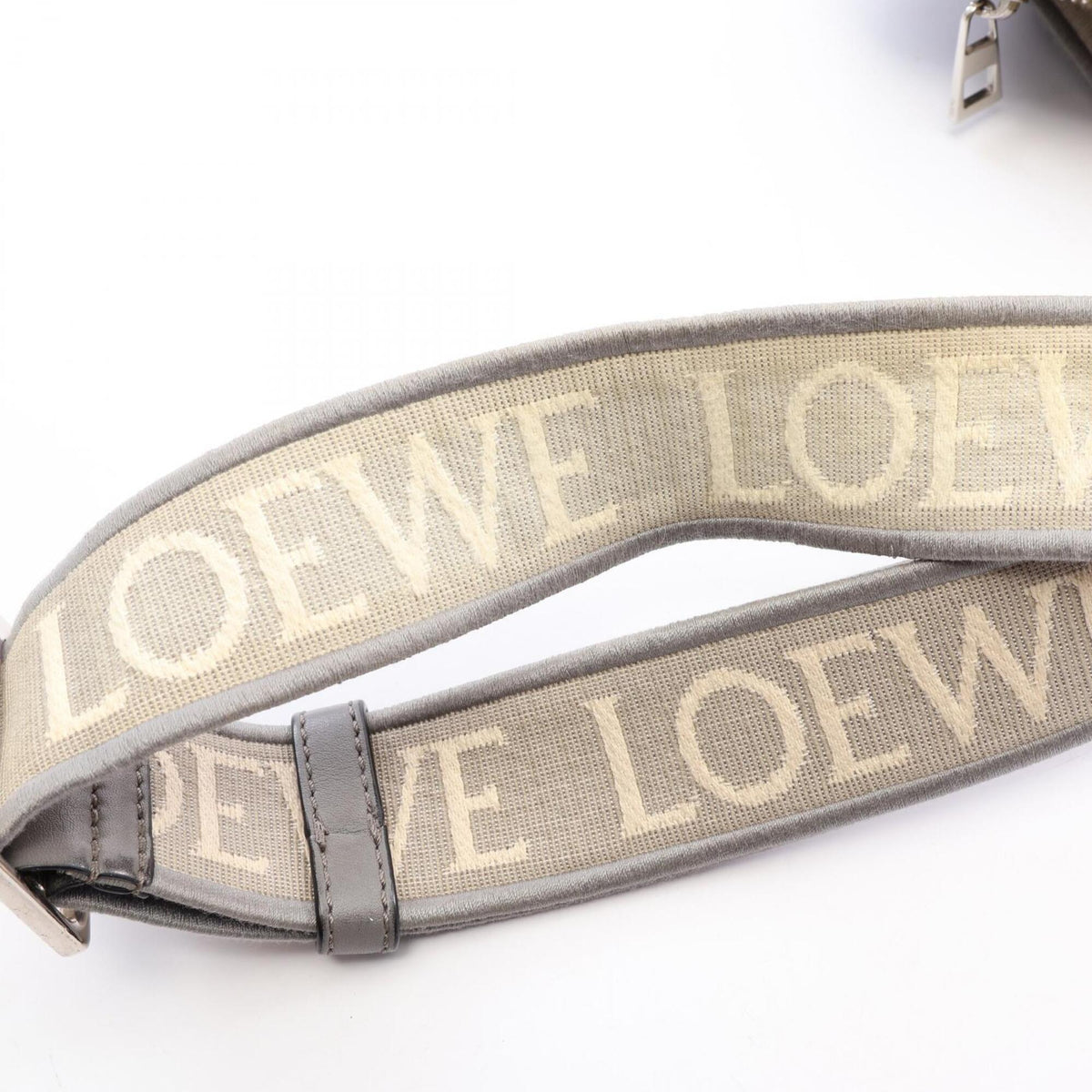 Loewe Gray Leather Fanny Pack Handbag (Pre-Owned)