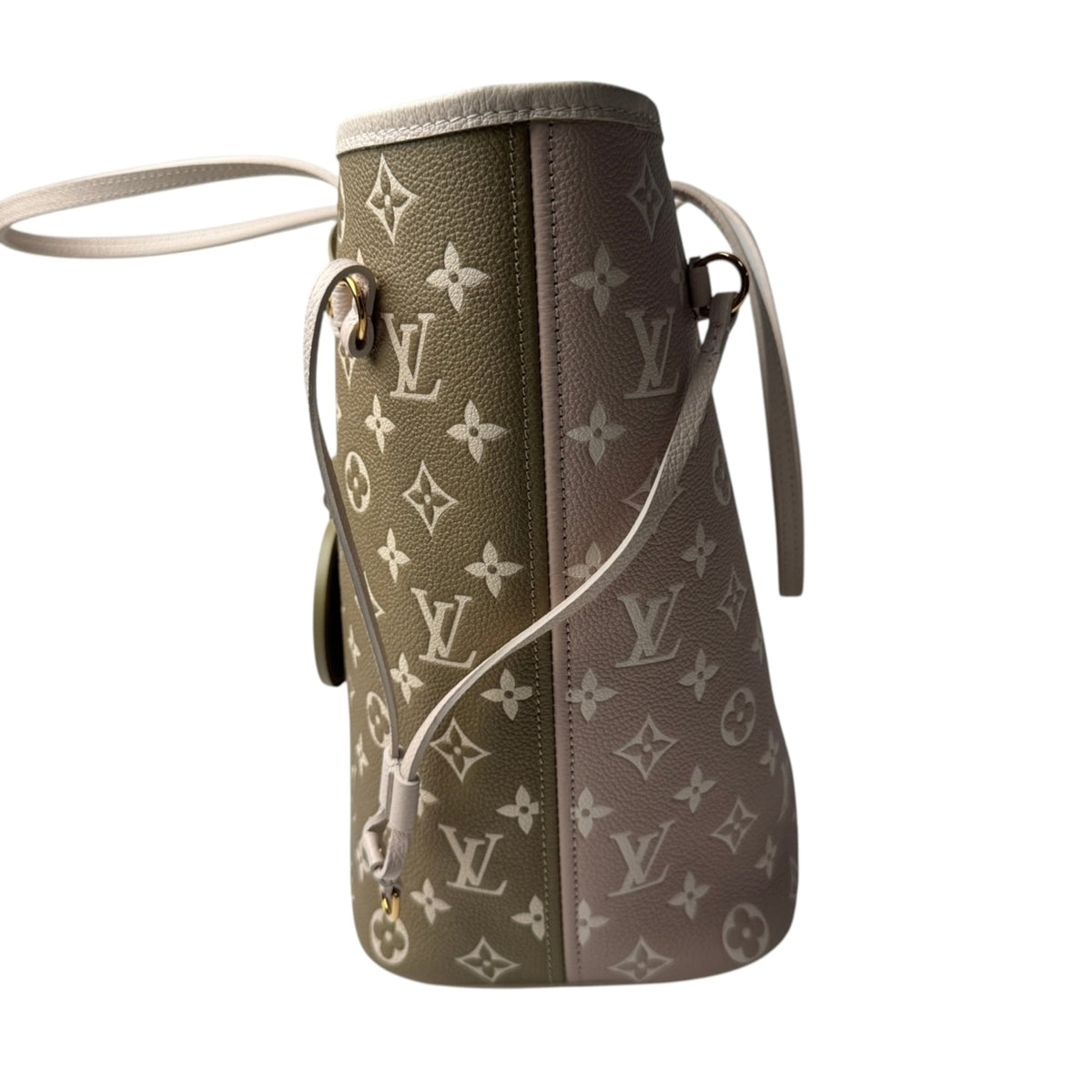 Louis Vuitton Beige Khaki Monogram Empreinte Pouch (Pre-Owned)