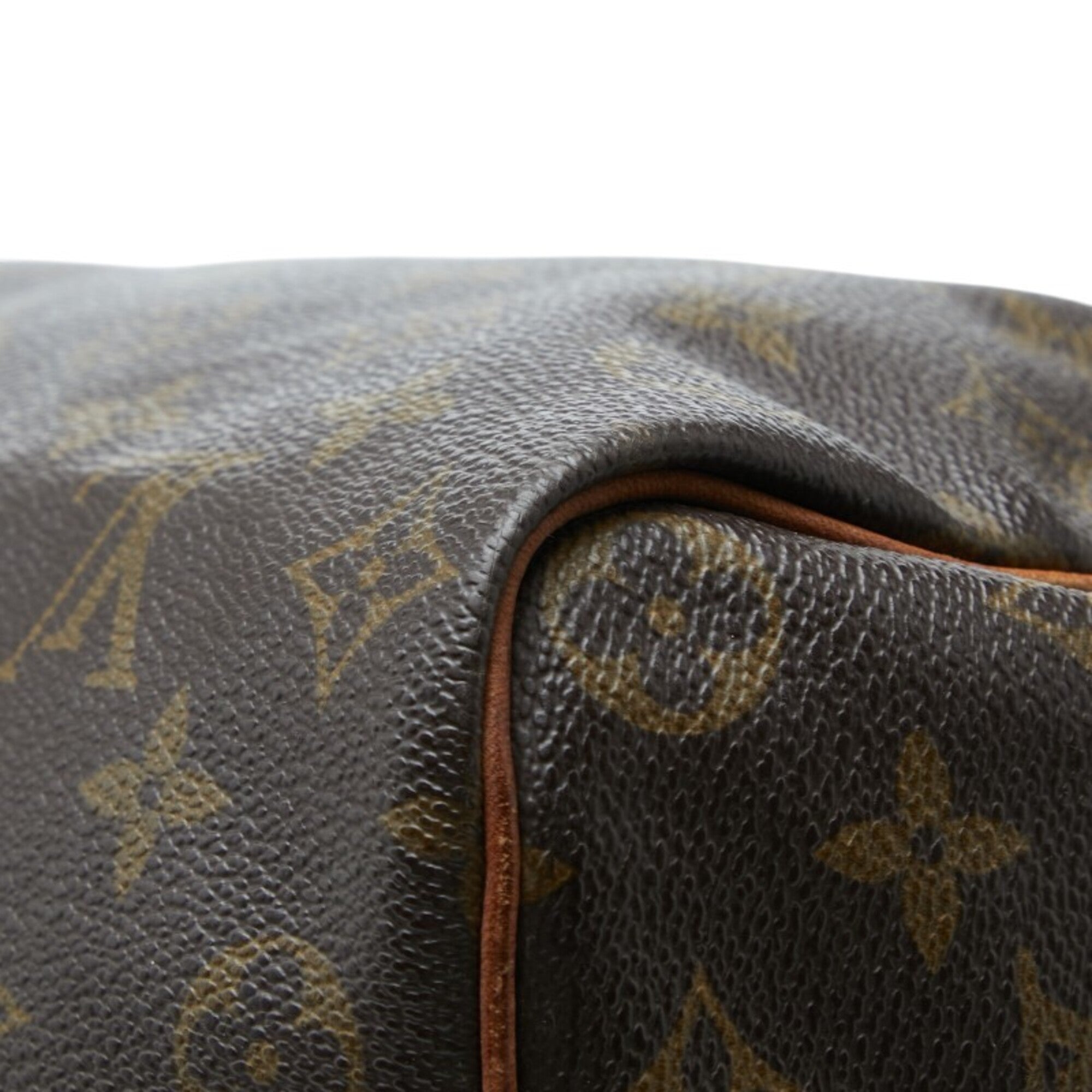 Louis Vuitton Brown Pvc Leather Boston Bag Handbag (Pre-Owned)