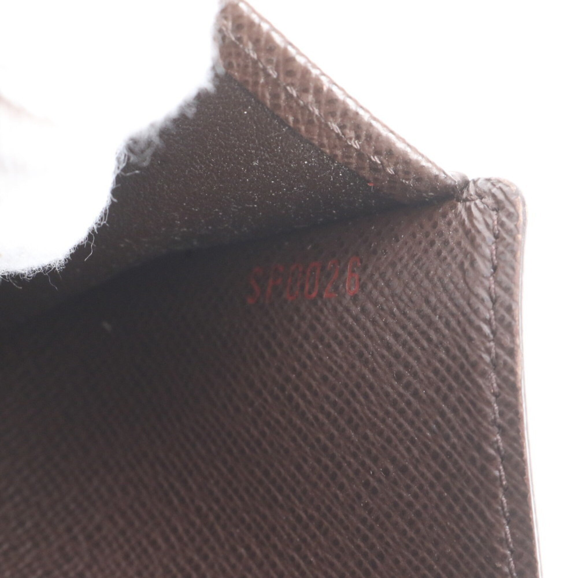 Louis Vuitton Ebene Leather Coated Canvas Wallet (Bi-Fold) (Pre-Owned)
