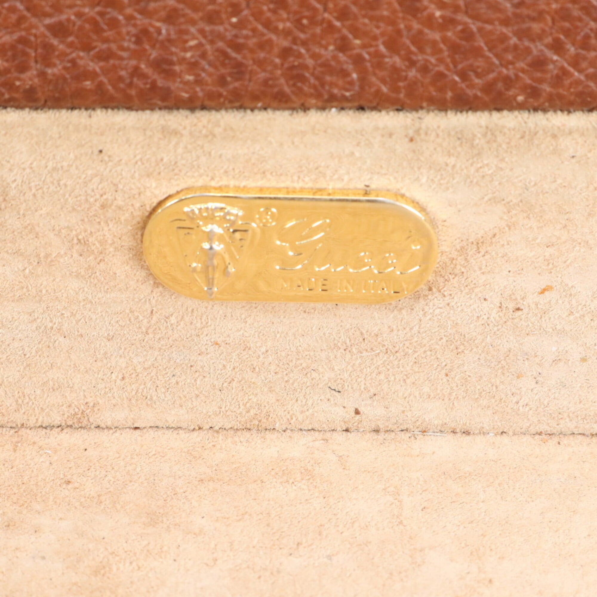 Gucci Brown Leather Attaché Case (Pre-Owned)