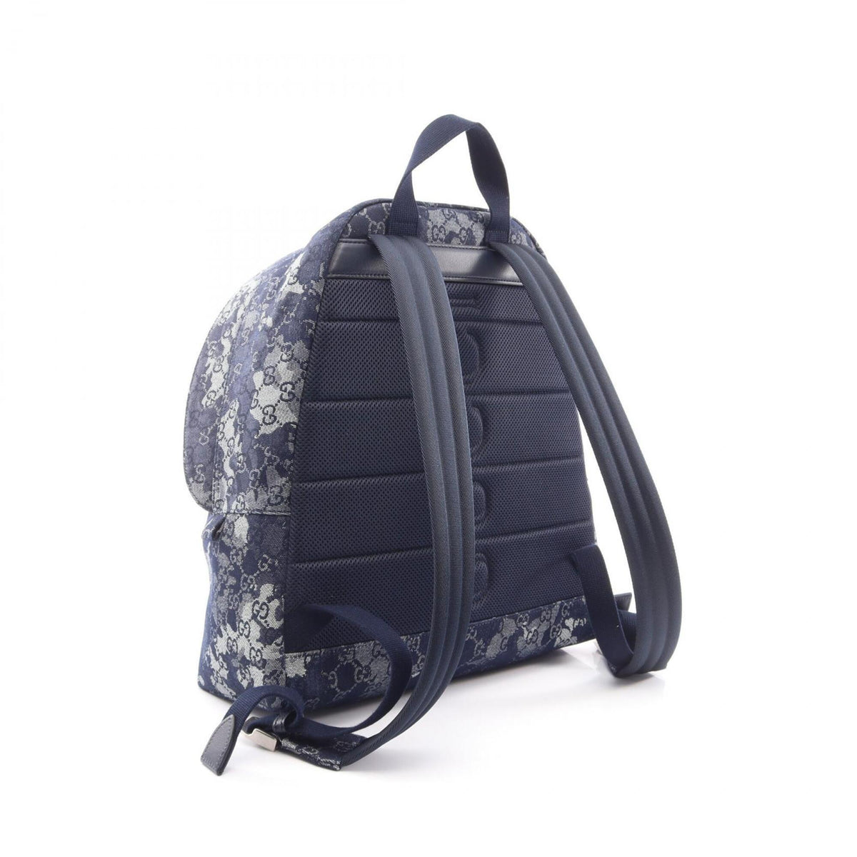 Gucci Navy Denim Backpack Handbag (Pre-Owned)