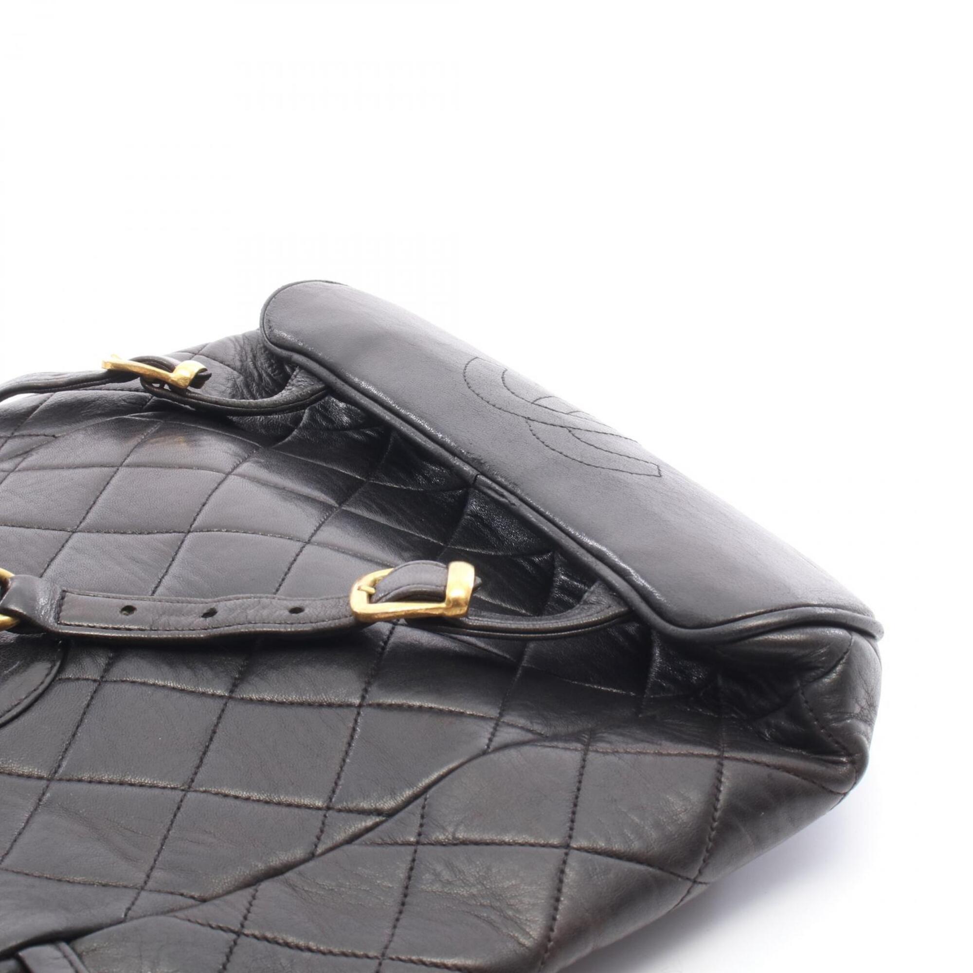 Chanel Black Leather Backpack (Pre-Owned)