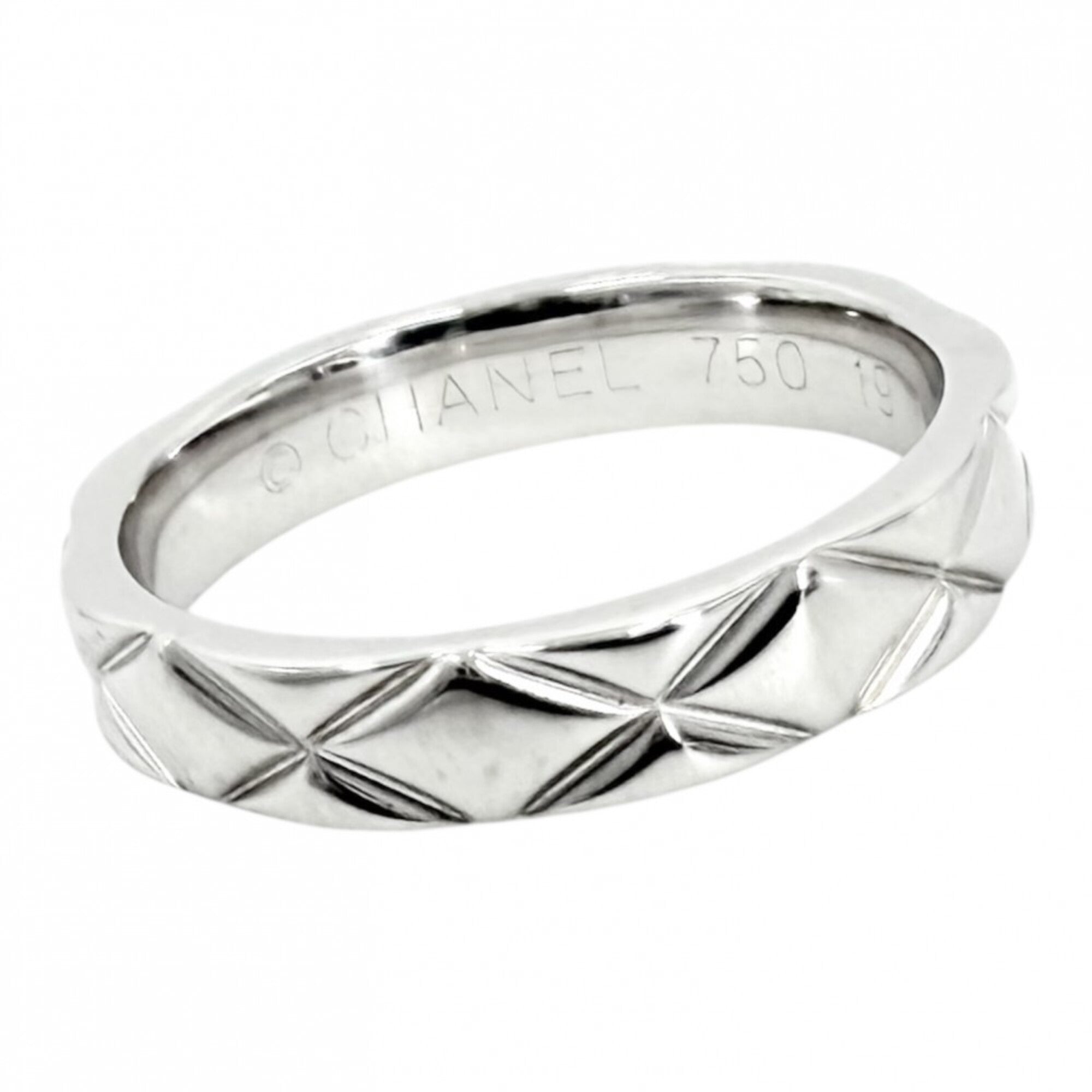 Chanel White Gold (18K) Band Ring (Pre-Owned)