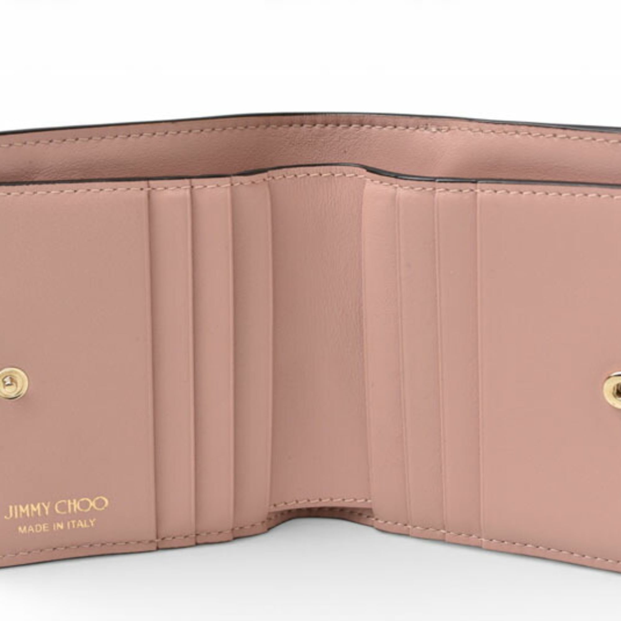 Jimmy Choo Pink Leather Wallet (Bi-Fold) (Pre-Owned)