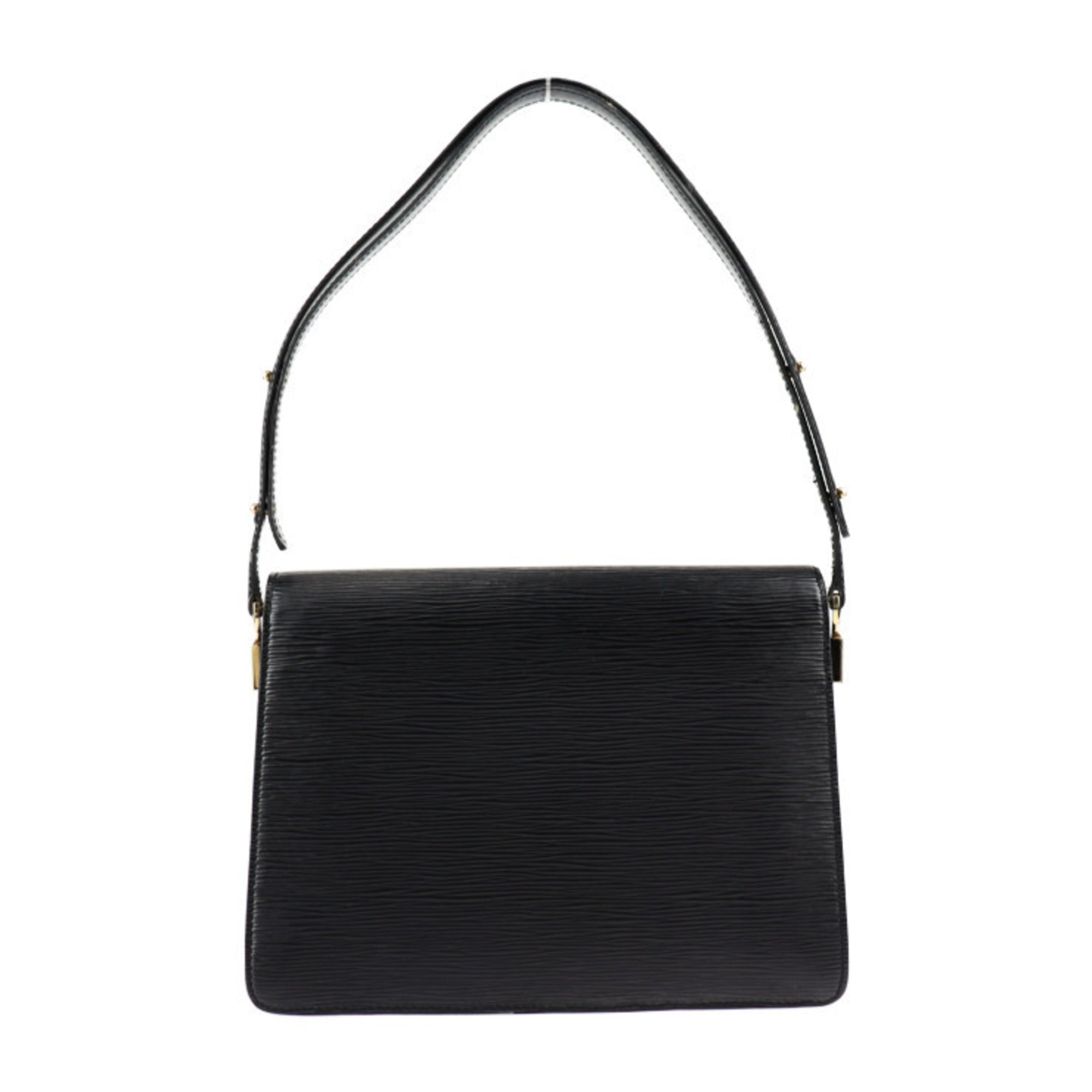 Louis Vuitton Black Epi Leather Handbag Shoulder Bag Tote Bag (Pre-Owned)