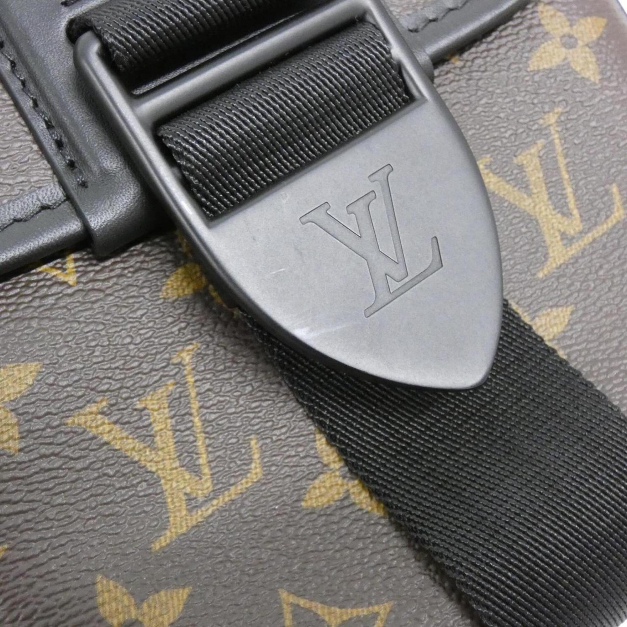 Louis Vuitton Black Marron Coated Canvas Shoulder Bag (Pre-Owned)