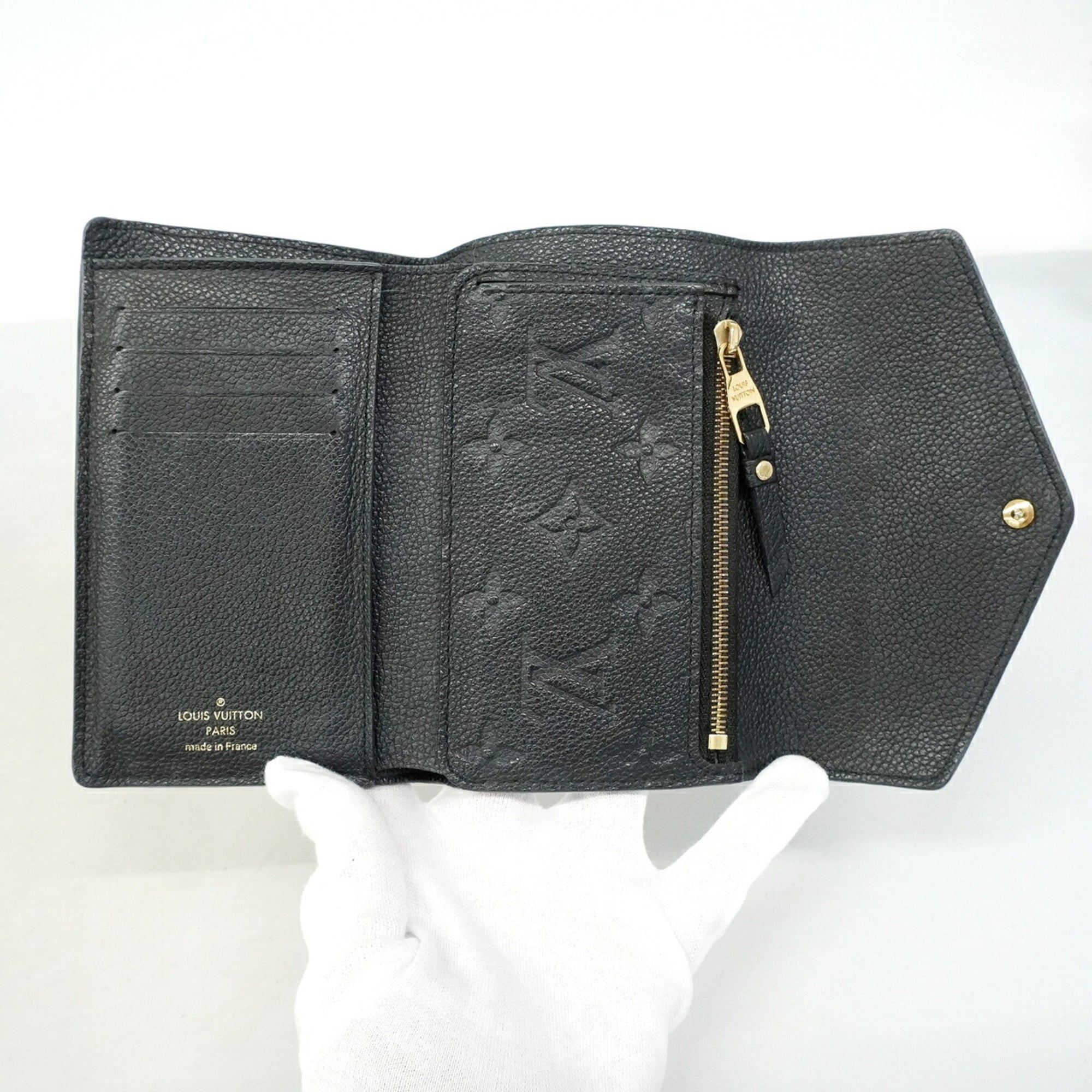 Louis Vuitton Noir Wallet (Tri-Fold) (Pre-Owned)