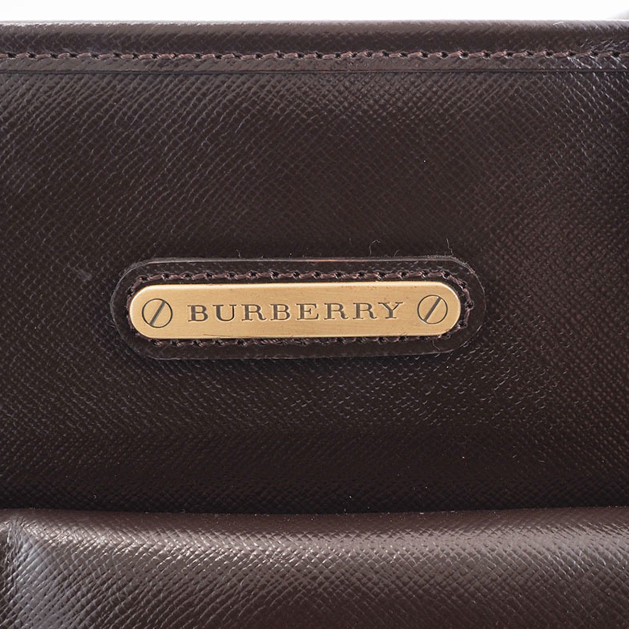 Burberry Brown Leather Handbag (Pre-Owned)