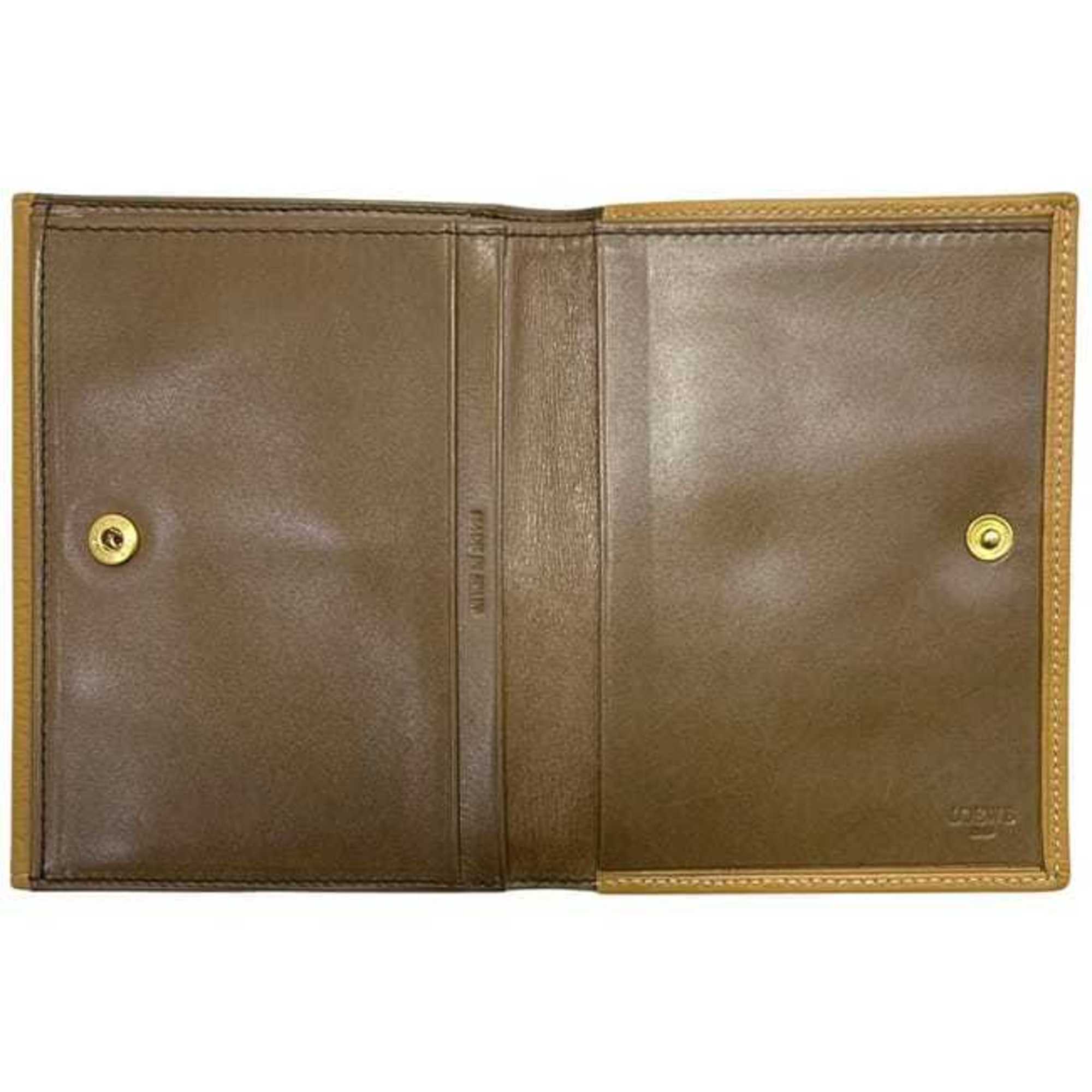 Loewe Brown Camel Leather Wallet (Bi-Fold) (Pre-Owned)