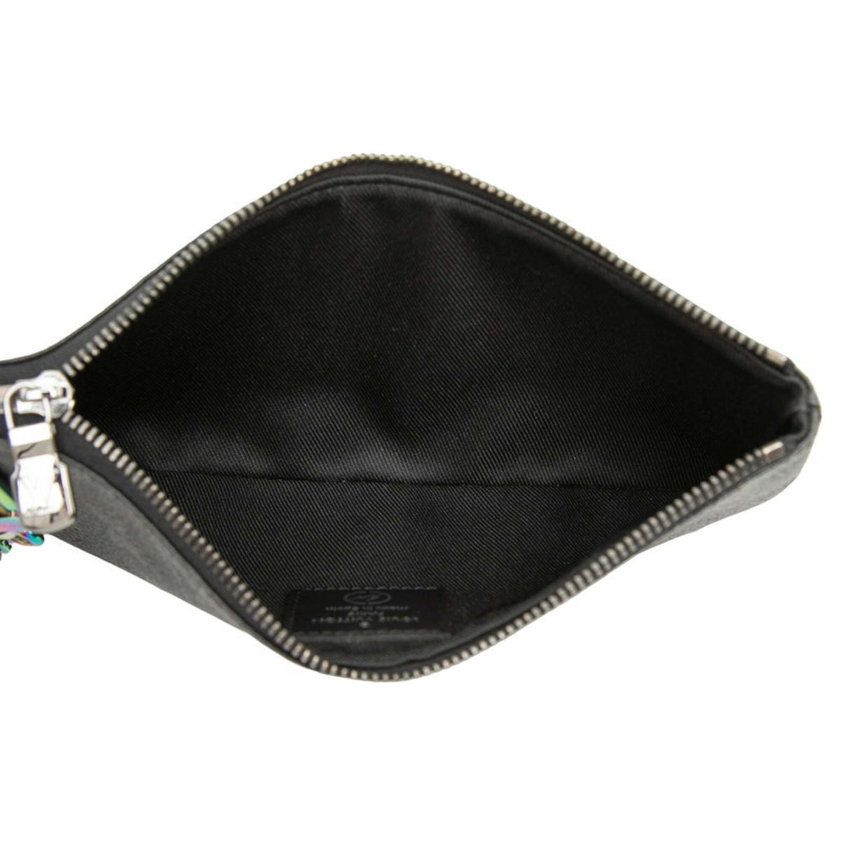 Louis Vuitton Black Pvc Leather Handbag Pouch (Pre-Owned)