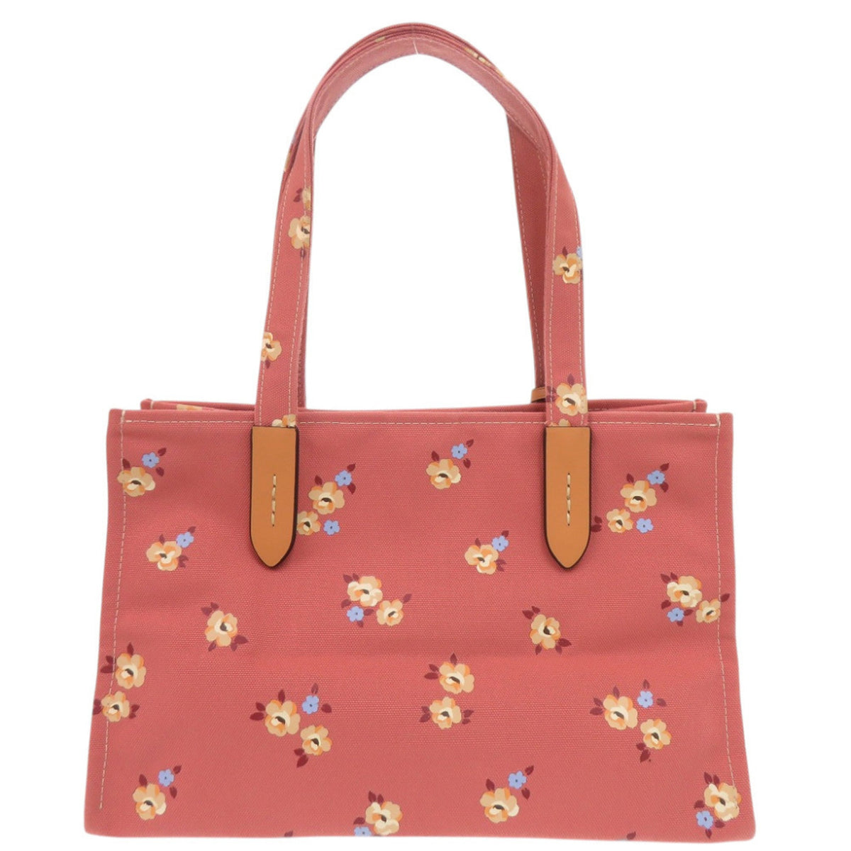 Coach Pink Canvas Leather Tote Bag (Pre-Owned)