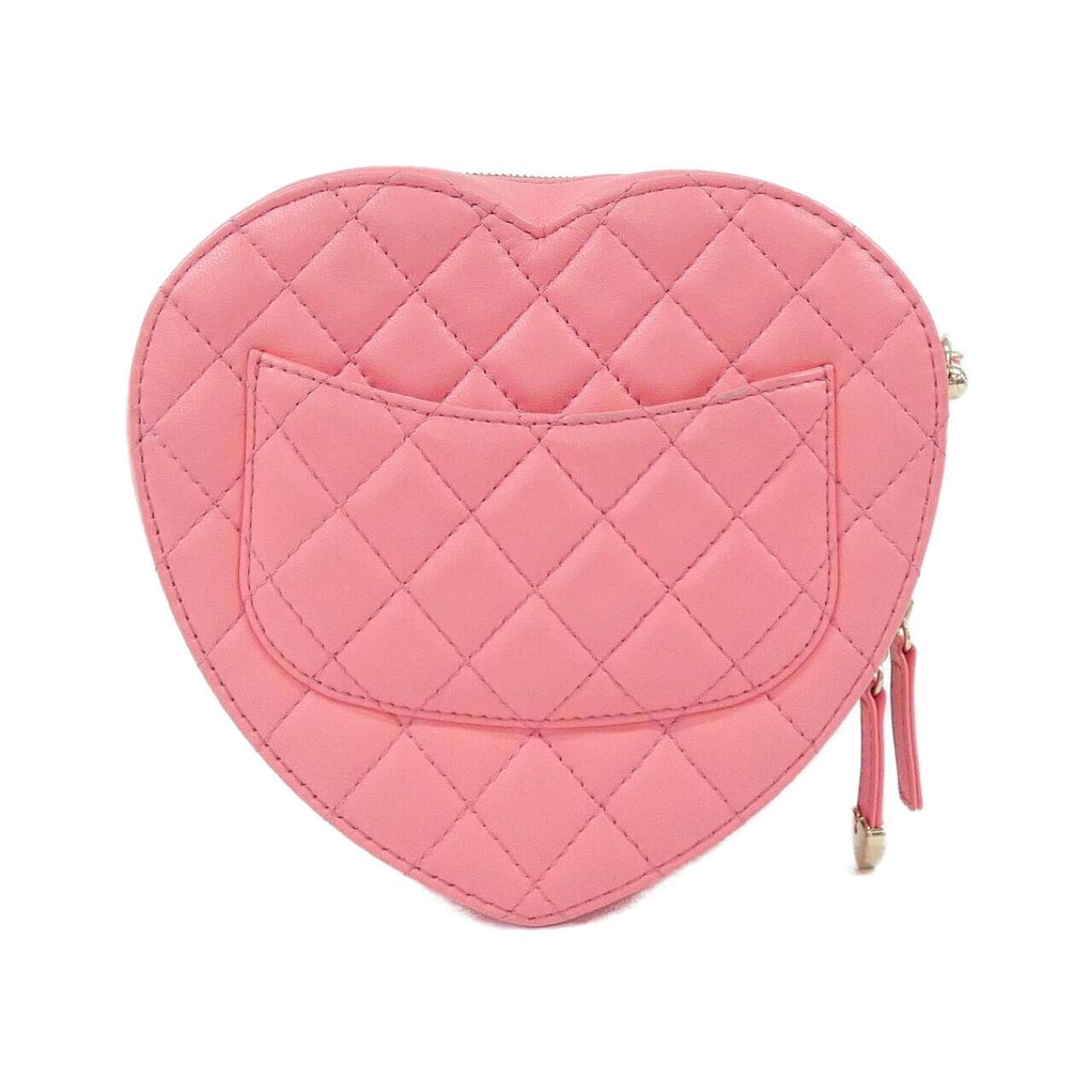 Chanel Pink Leather Shoulder Bag (Pre-Owned)