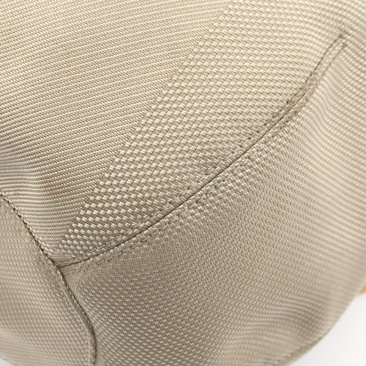Louis Vuitton Beige Brown Canvas Leather Handbag Shoulder Bag (Pre-Owned)