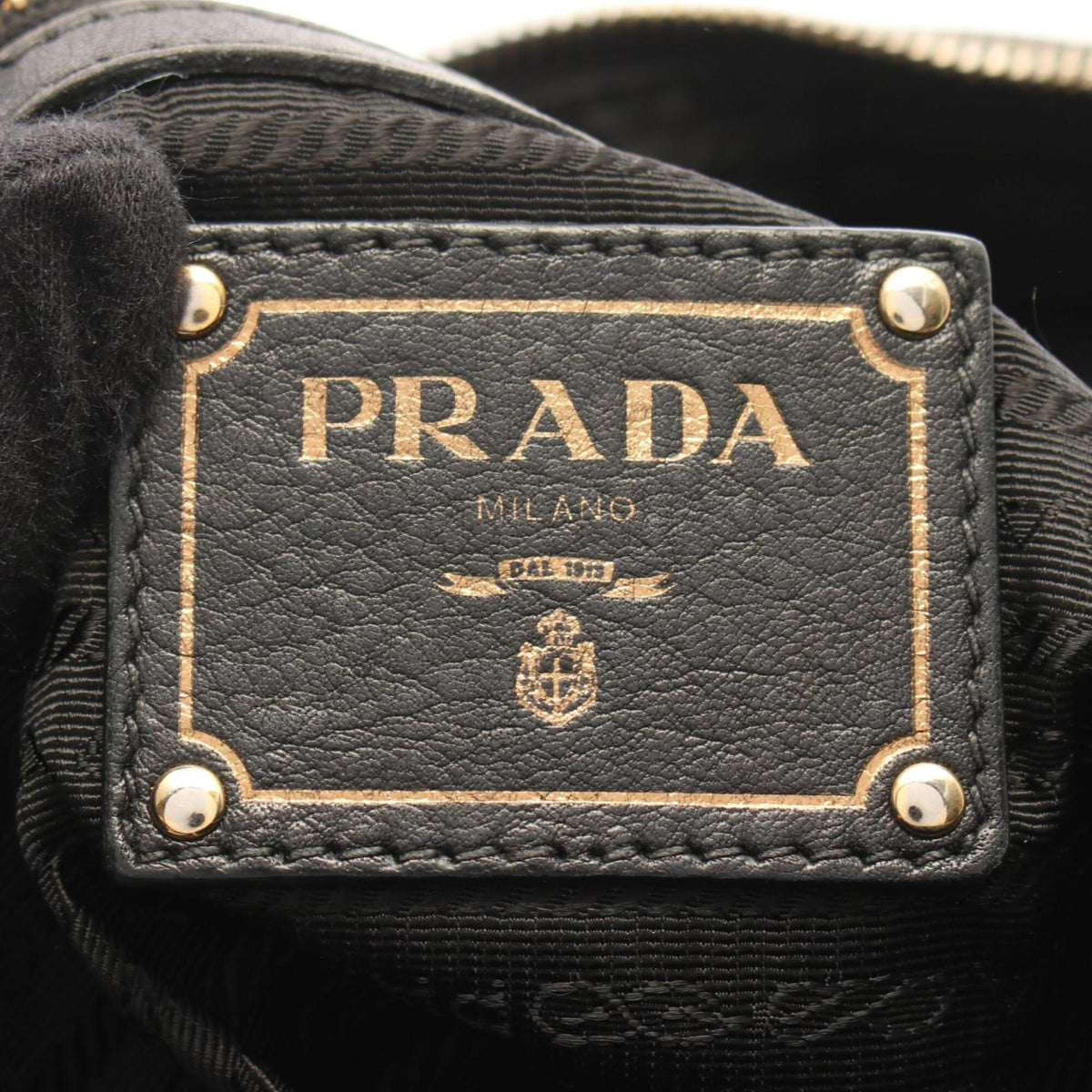 Prada Black Leather Handbag (Pre-Owned)