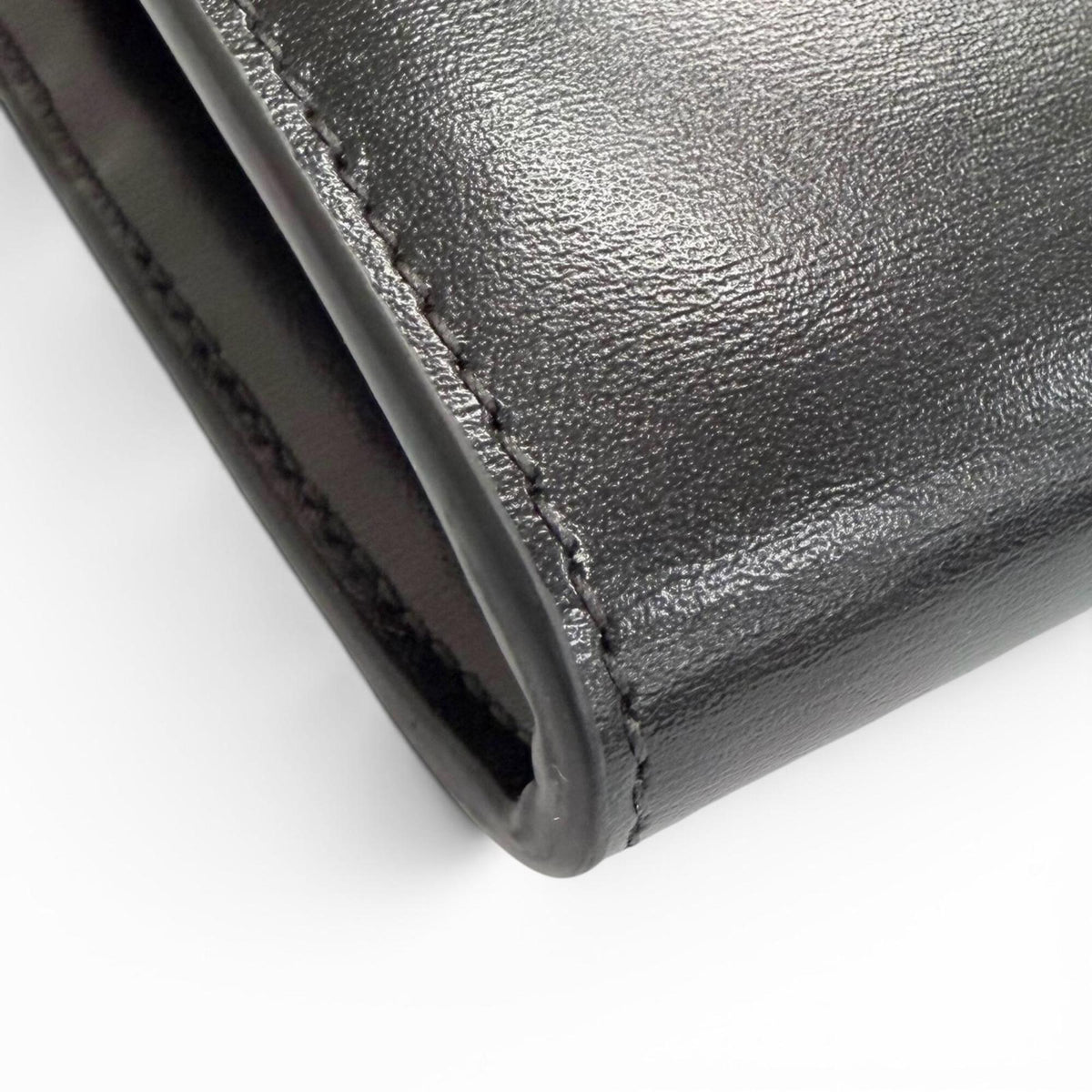 Celine Black Leather Long Wallet (Bi-Fold) (Pre-Owned)