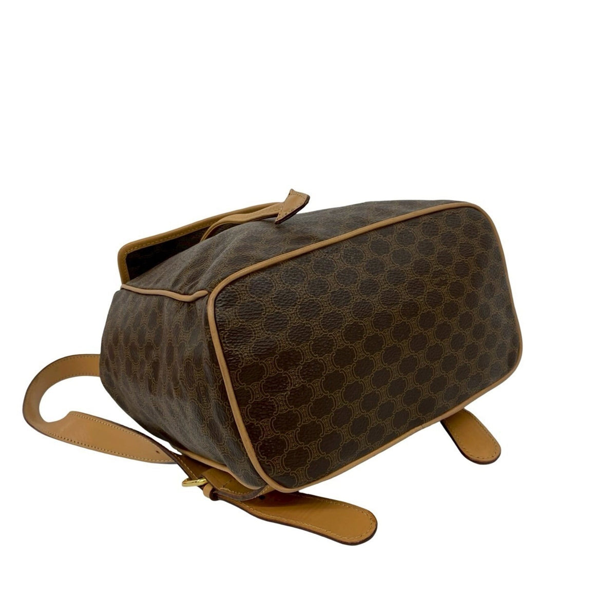 Celine Brown Leather Pvc Backpack (Pre-Owned)