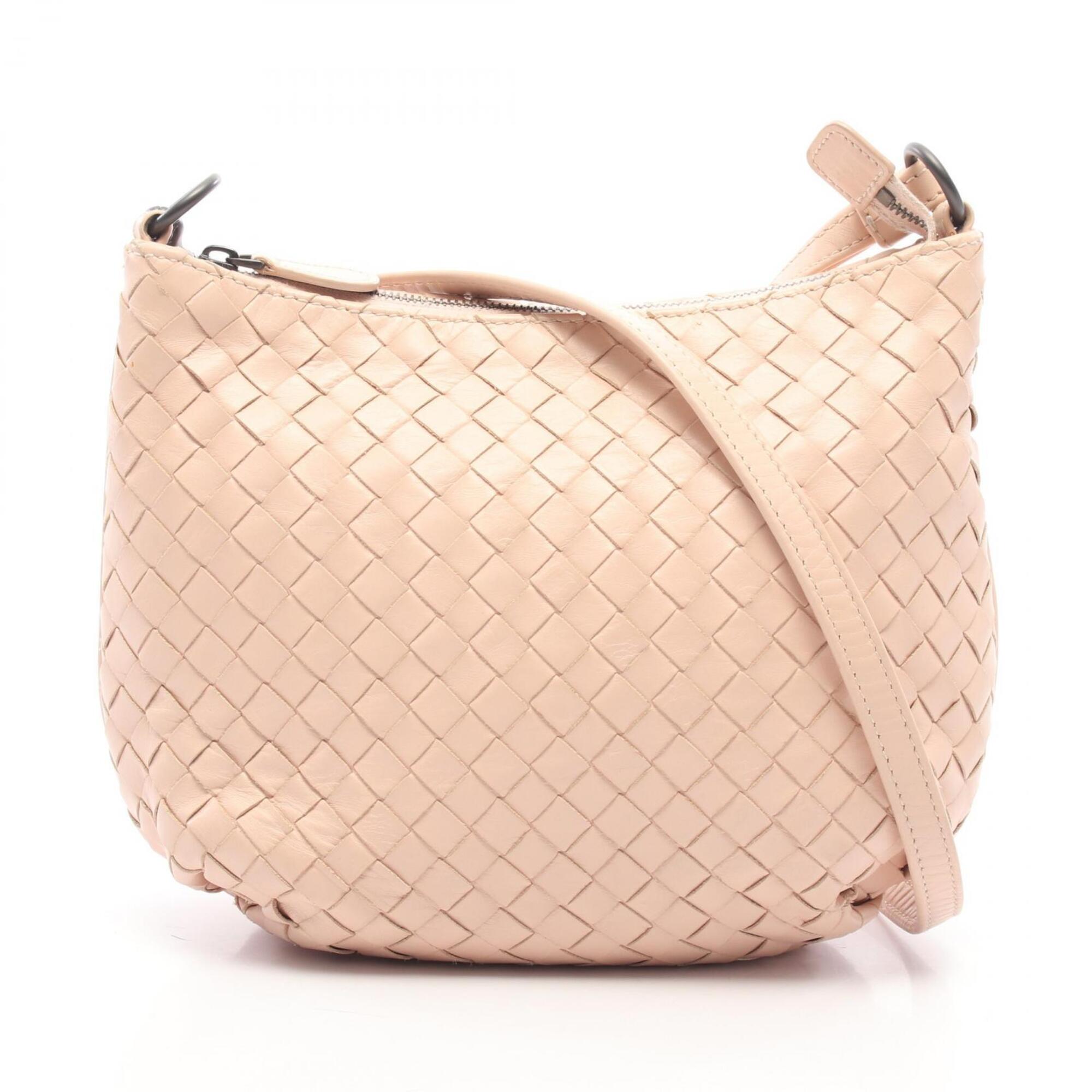 Bottega Veneta Pink Intrecciato Handbag Shoulder Bag (Pre-Owned)