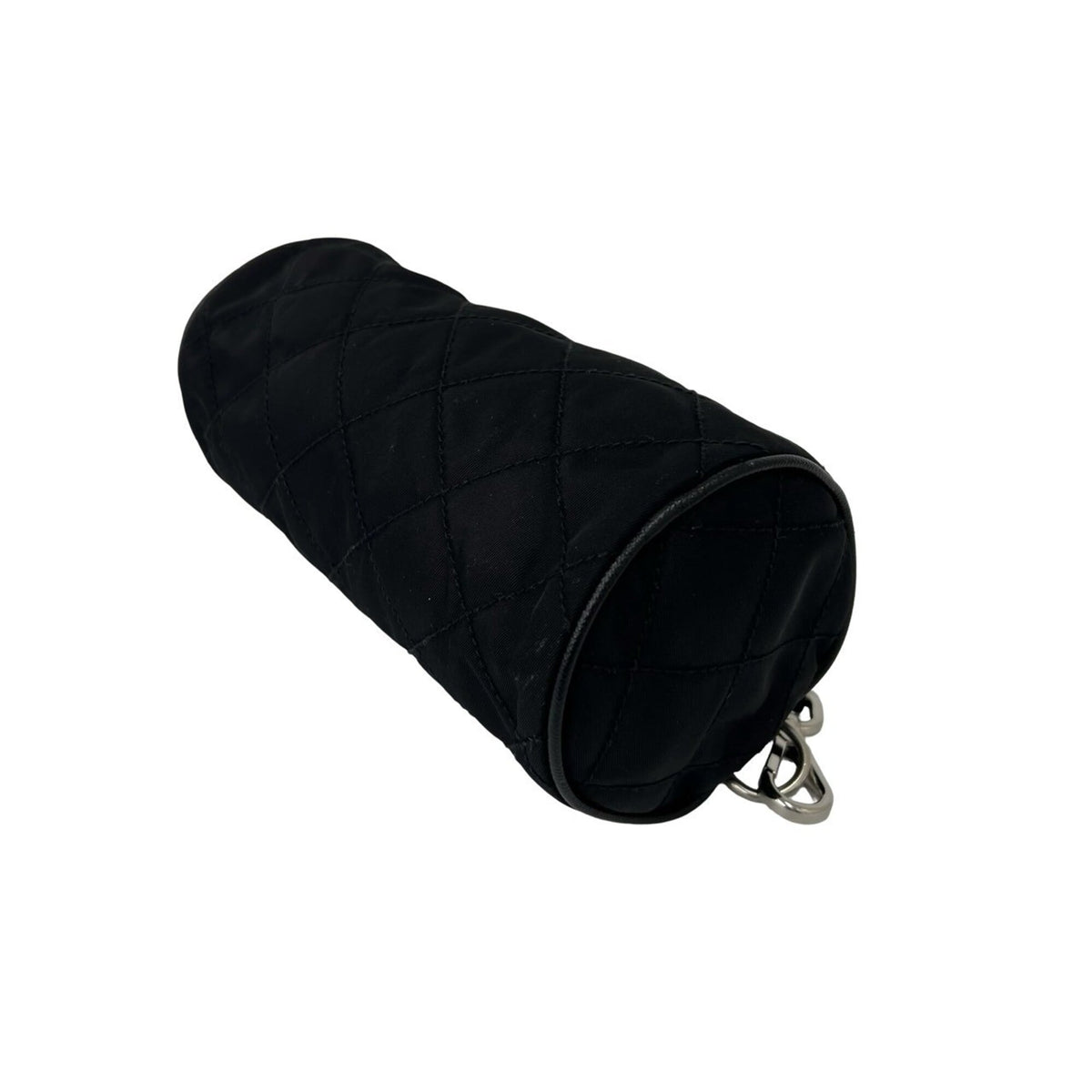 Prada Black Nylon Leather Handbag Pouch (Pre-Owned)